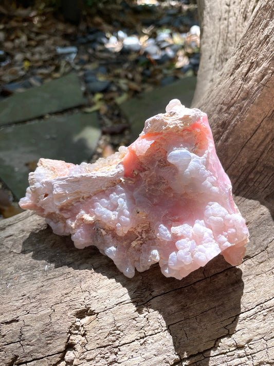 Beautiful Botryoidal Natural Pink Opal from Ica, Peru Specimen 230g Mineral Crystal