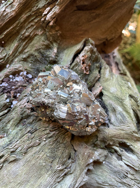 Beautiful Natural Raw Pyrite Crystal Specimen 194g, from Peru Mineral Crystal