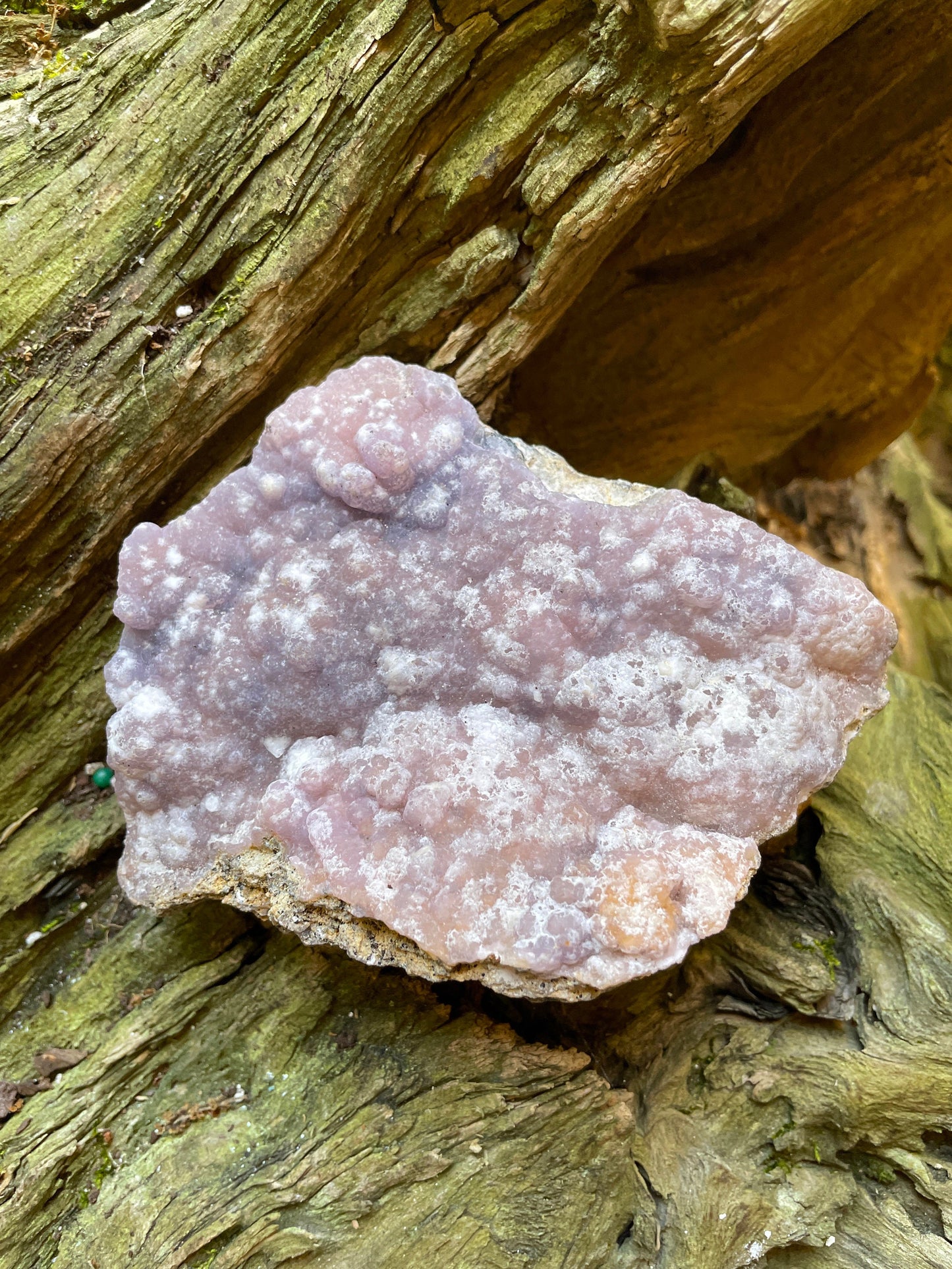 Light Pink, Purple and Orange Botryoidal Smithsonite 422g Specimen from Choix Sinaloa Mexico