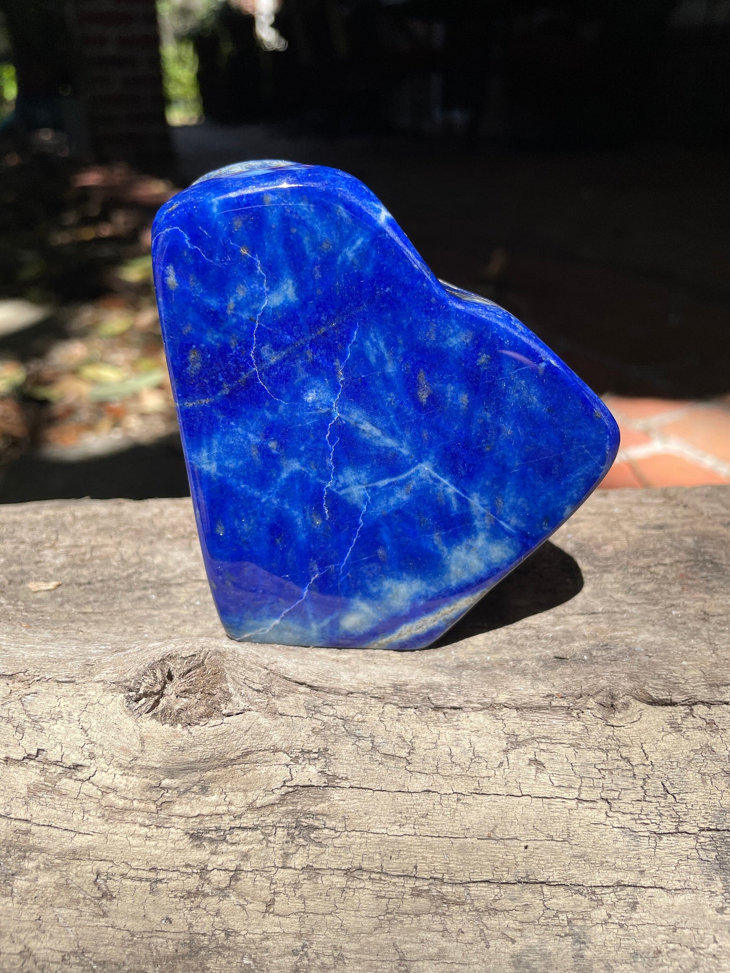 Polished Lapis Lazuli Freestanding Specimen 492g From Afghanistan Display Mineral Crystal