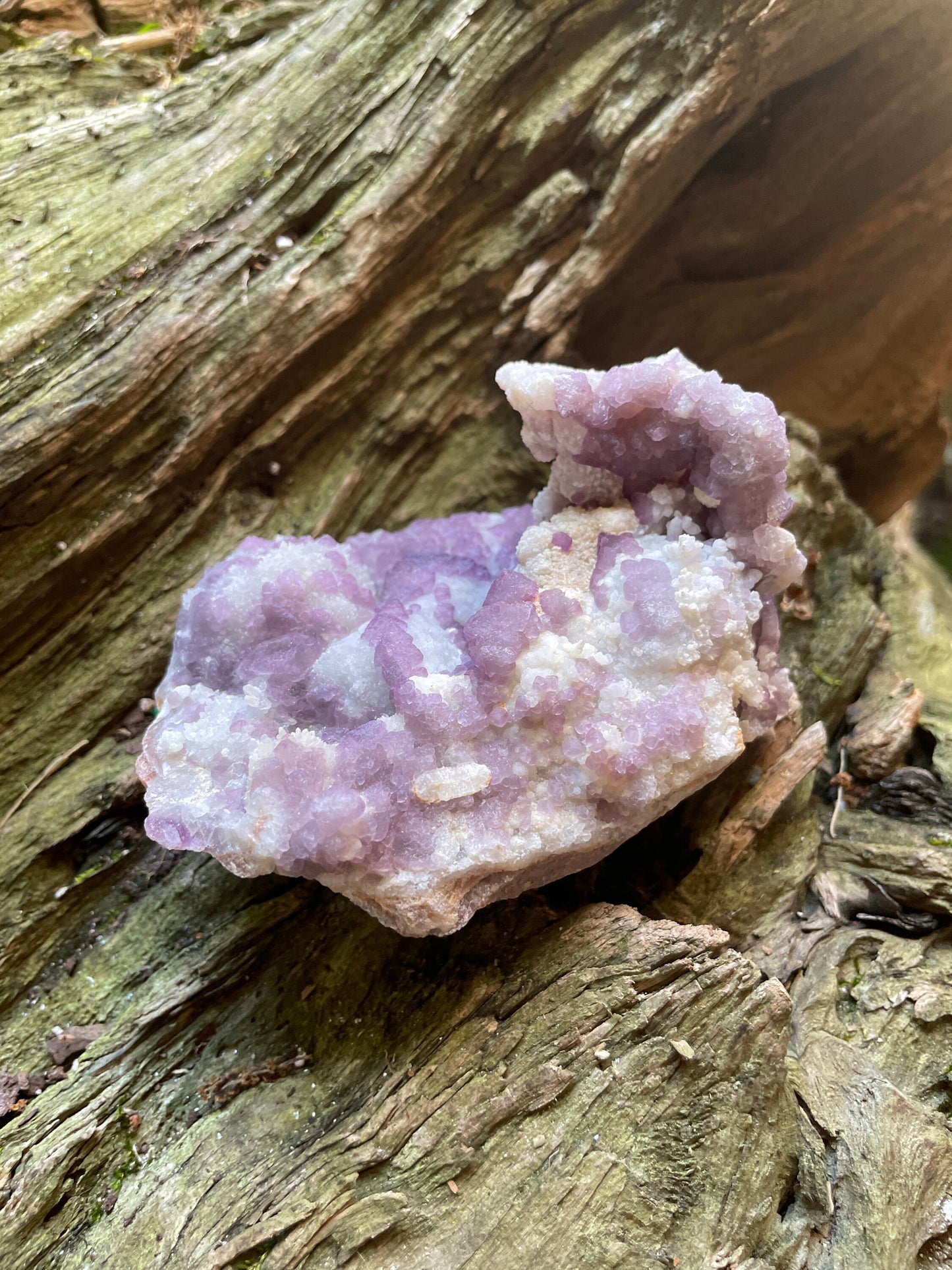 Purple Fluorite With Quartz Epimorphs 208g Second Chance Vein, Tombstone AZ Mineral Crystal