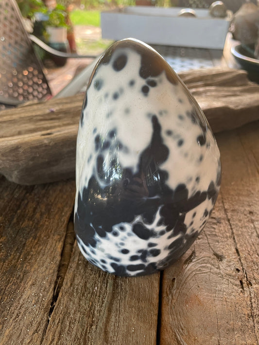 Large Natural Polished Blue Agate Quartz Free Form 1144g 2lbs 8.3oz from Madagascar Mineral Crystal