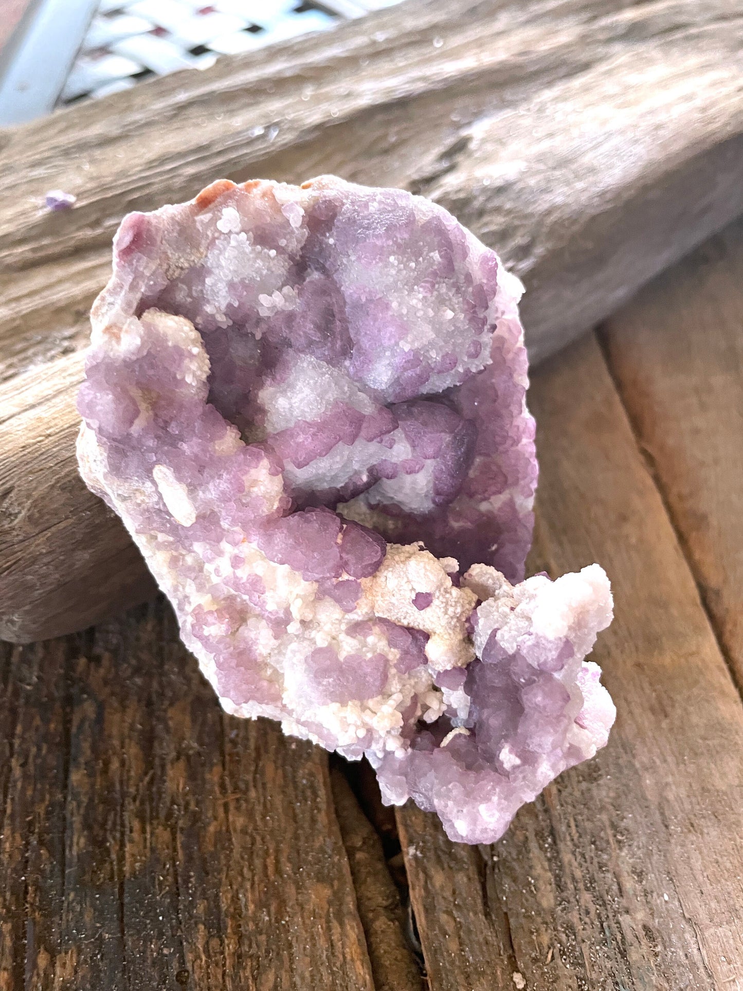 Purple Fluorite With Quartz Epimorphs 208g Second Chance Vein, Tombstone AZ Mineral Crystal