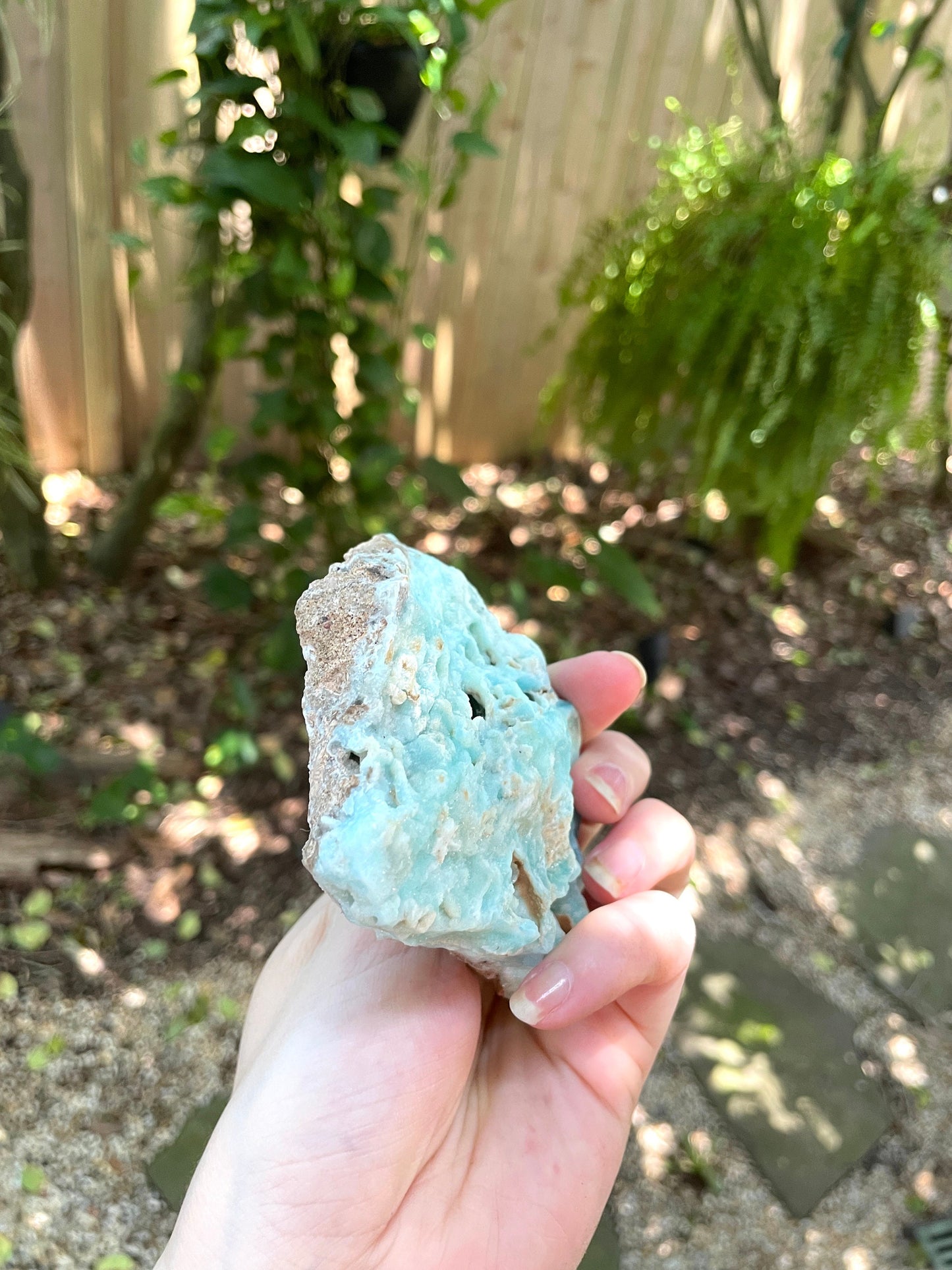 Raw Blue Aragonite Specimen From Afghanistan 250g Crystal Mineral