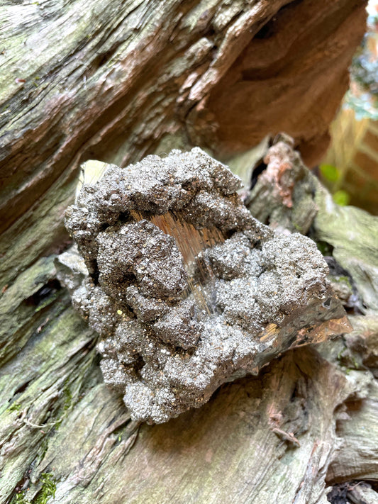 Beautiful Large Natural Raw Pyrite Crystal Specimen 594g 1lb 4.9oz from Huanzala, Peru Crystals