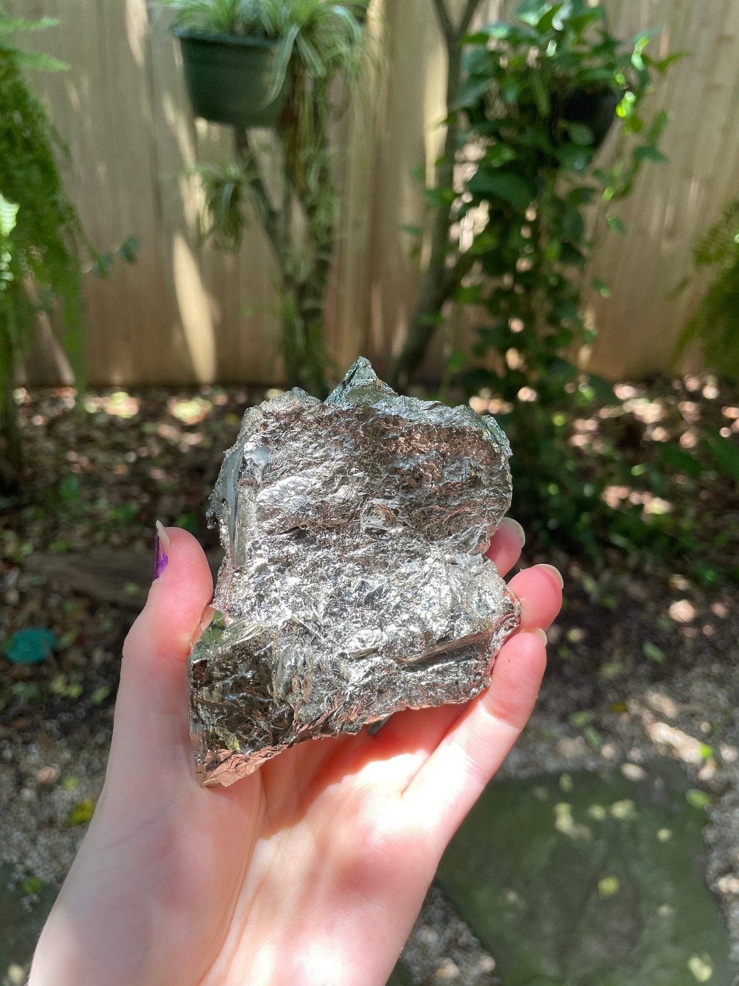 Beautiful Large Natural Raw Pyrite Crystal Specimen 594g 1lb 4.9oz from Huanzala, Peru Crystals