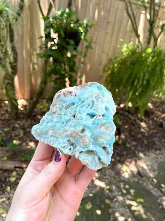 Raw Blue Aragonite Specimen From Afghanistan 250g Crystal Mineral