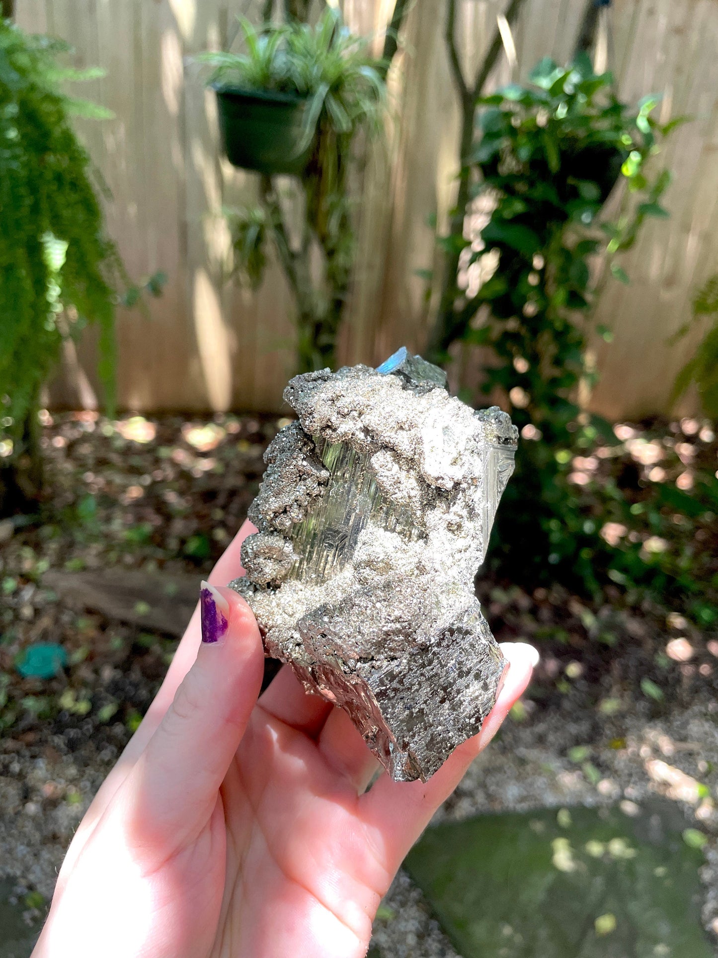 Beautiful Large Natural Raw Pyrite Crystal Specimen 594g 1lb 4.9oz from Huanzala, Peru Crystals