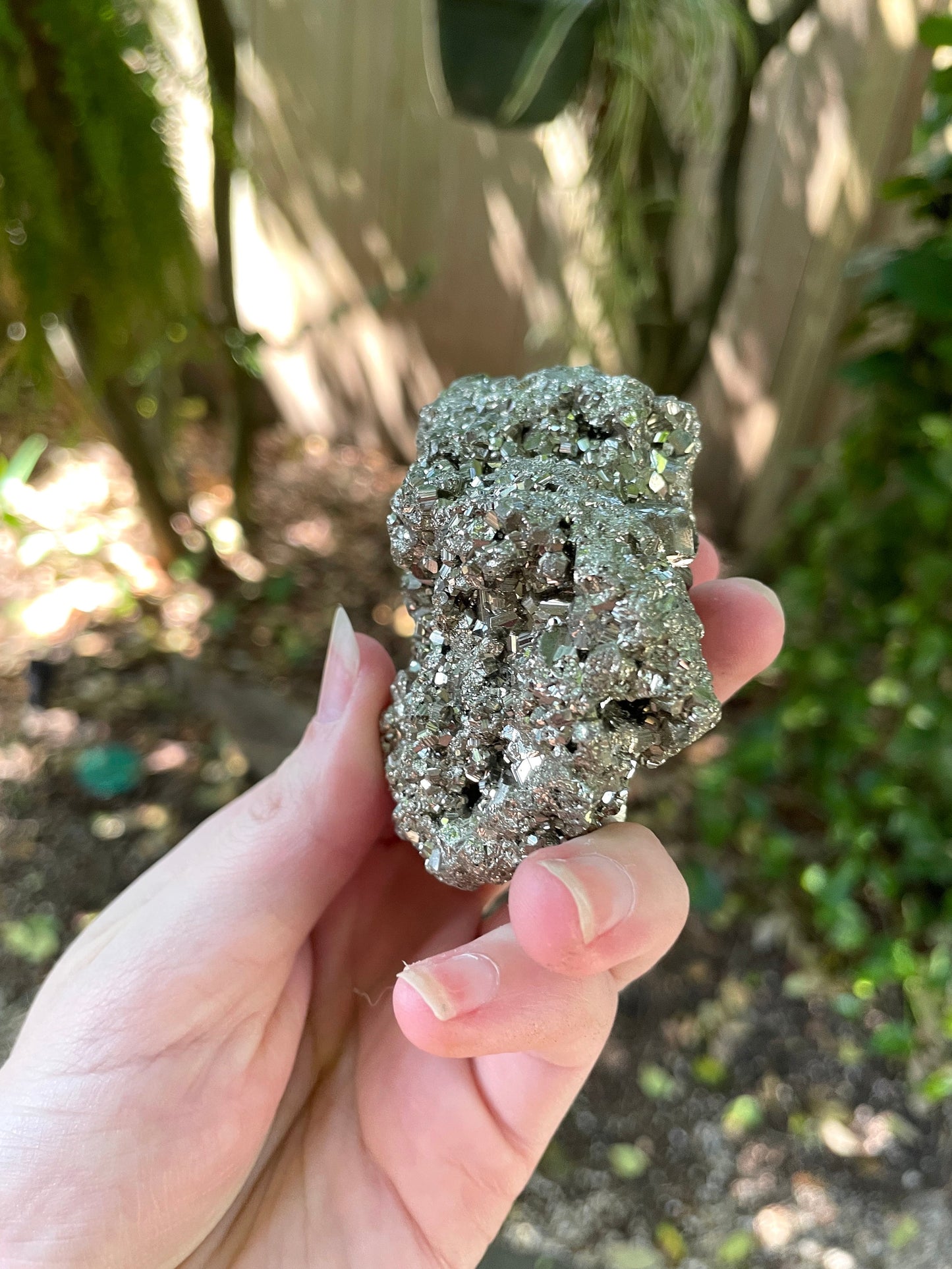 Beautiful Natural Raw Pyrite Crystal Specimen 281.8g, from Peru Mineral Crystal