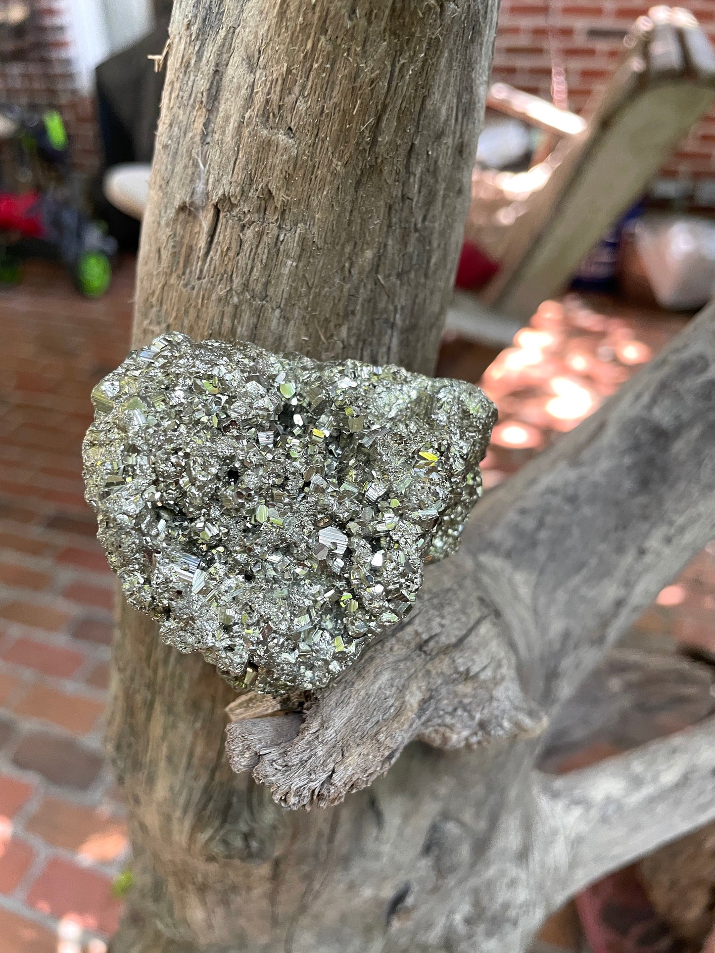 Beautiful Natural Raw Pyrite Crystal Specimen 281.8g, from Peru Mineral Crystal