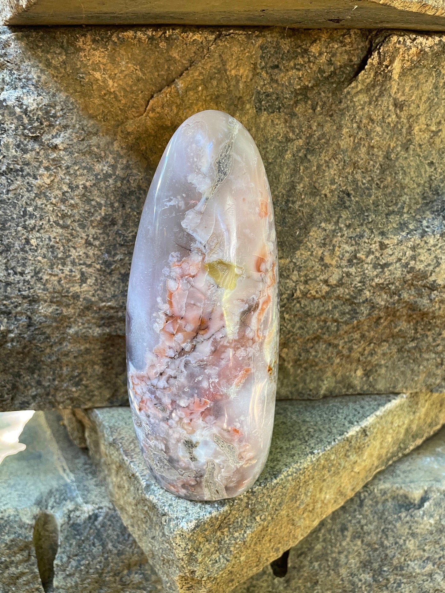 Flower Agate chalcedony Free Form Specimen 988g 2lbs 2.8oz from Madagascar Mineral Crystal See Details