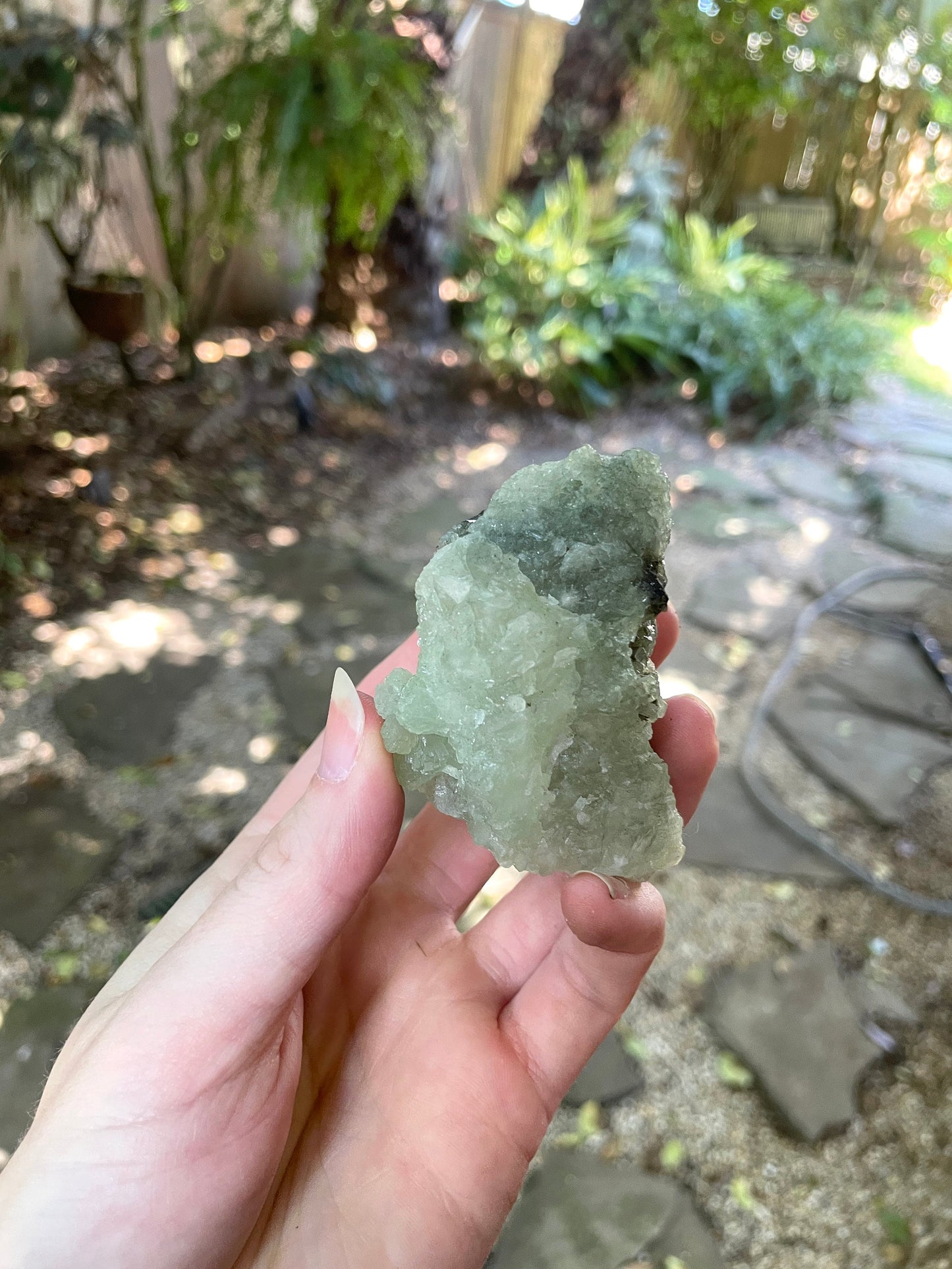 Green Prehnite Specimen 192g From South Africa Minerals Crystals