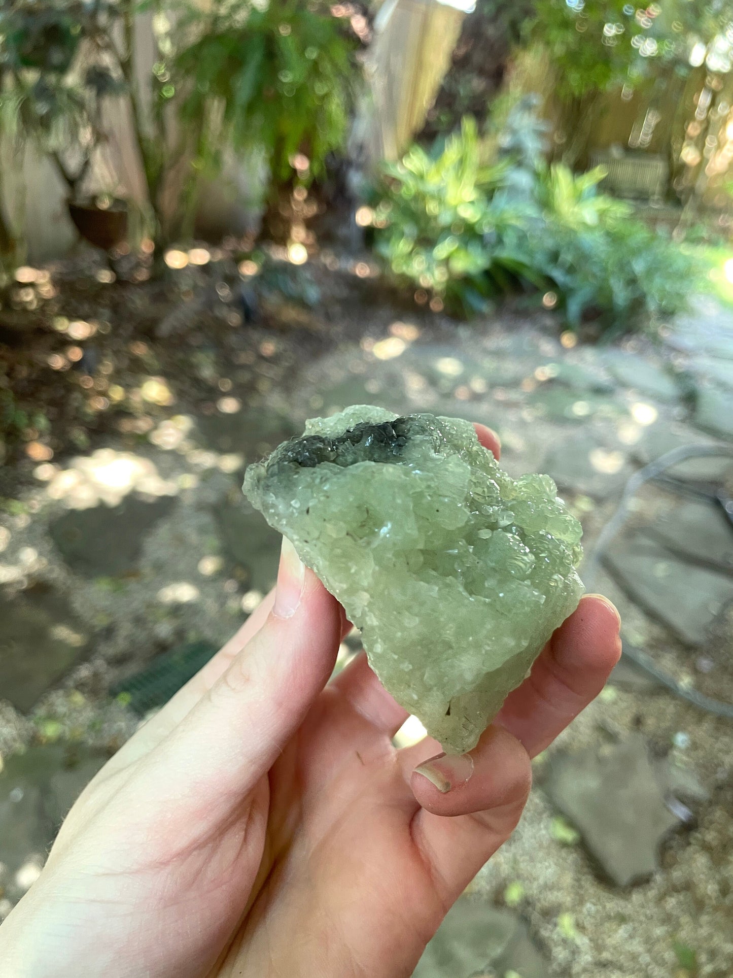 Green Prehnite Specimen 192g From South Africa Minerals Crystals