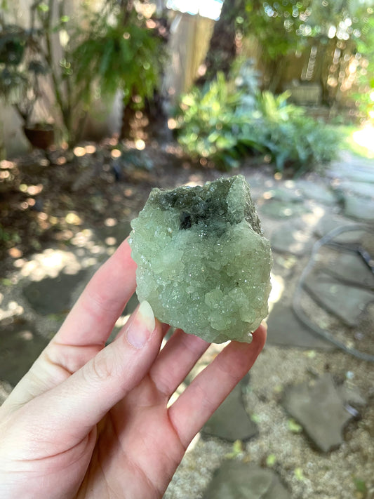 Green Prehnite Specimen 192g From South Africa Minerals Crystals