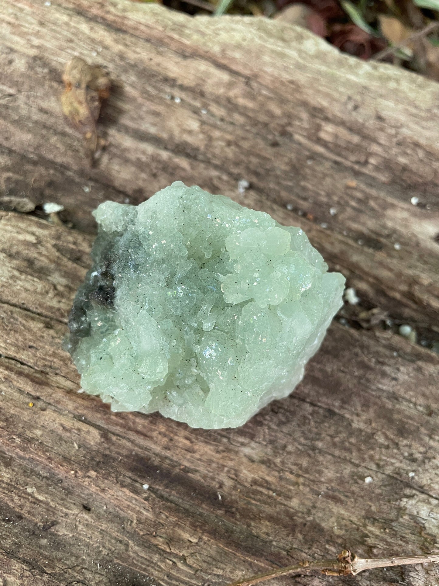 Green Prehnite Specimen 192g From South Africa Minerals Crystals