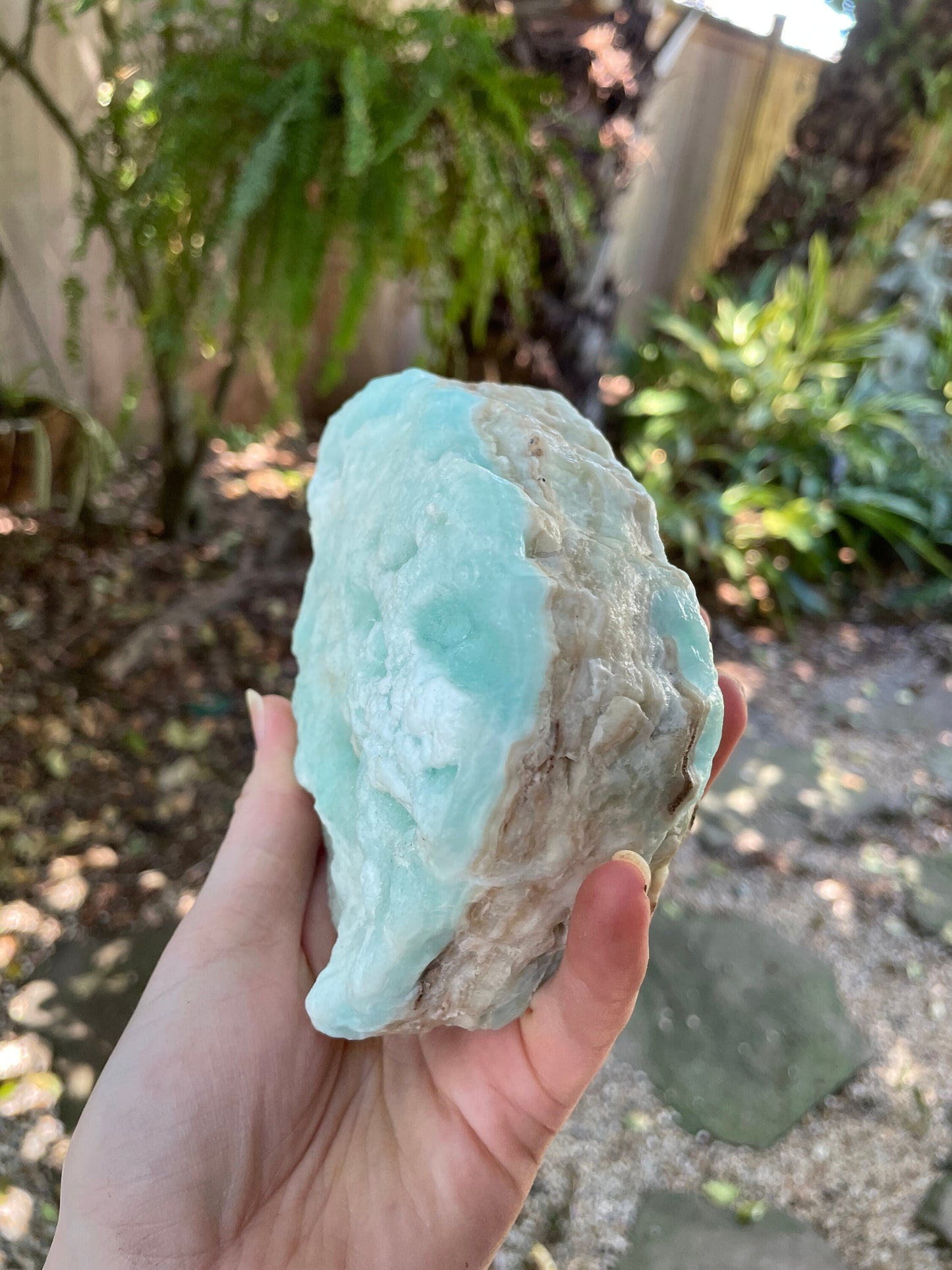 Raw Blue Caribbean Calcite from Pakistan 994g 2lbs 3.1oz Specimen Mineral Crystal