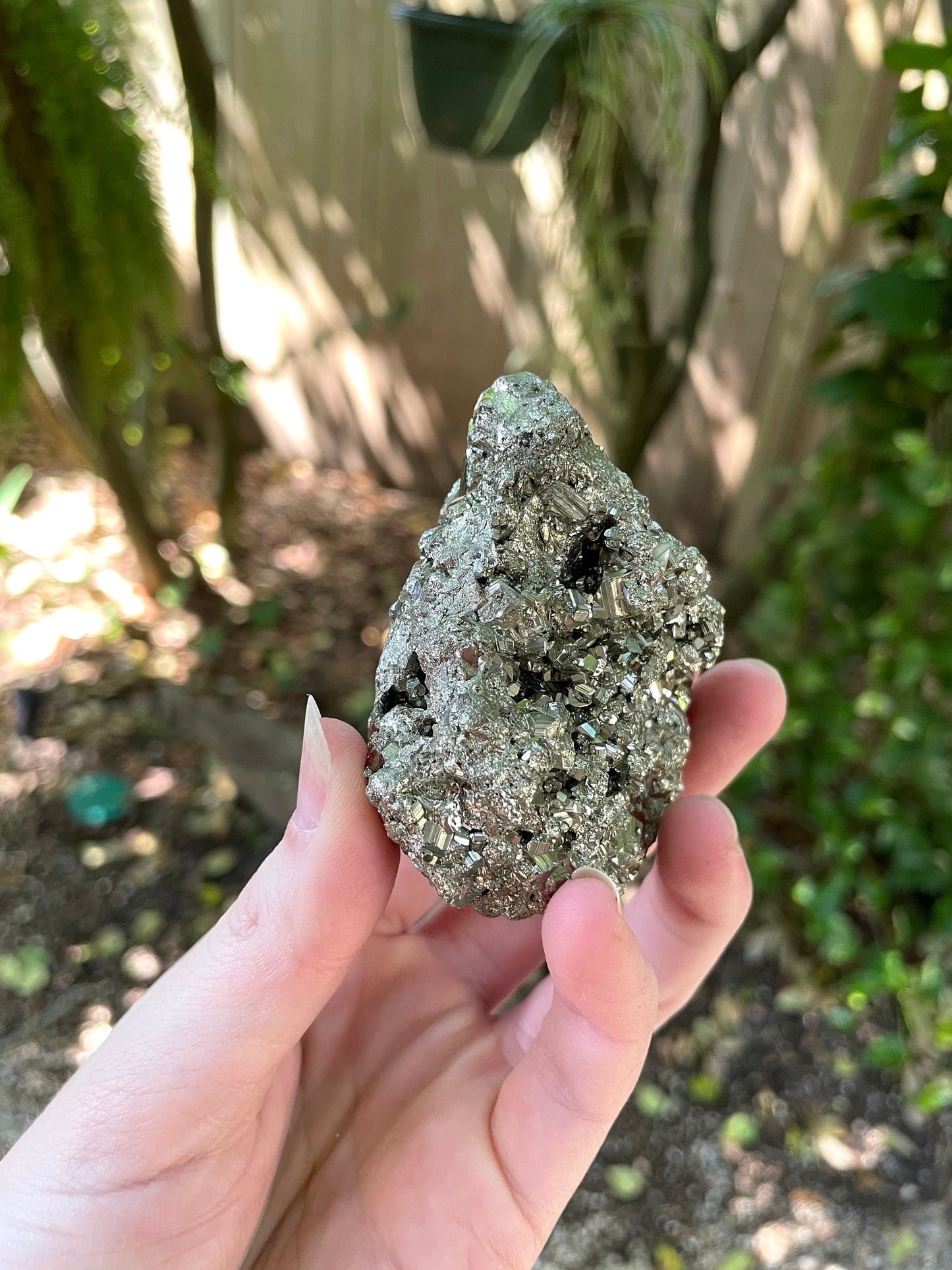 Beautiful Natural Raw Pyrite Crystal Specimen 281.8g, from Peru Mineral Crystal
