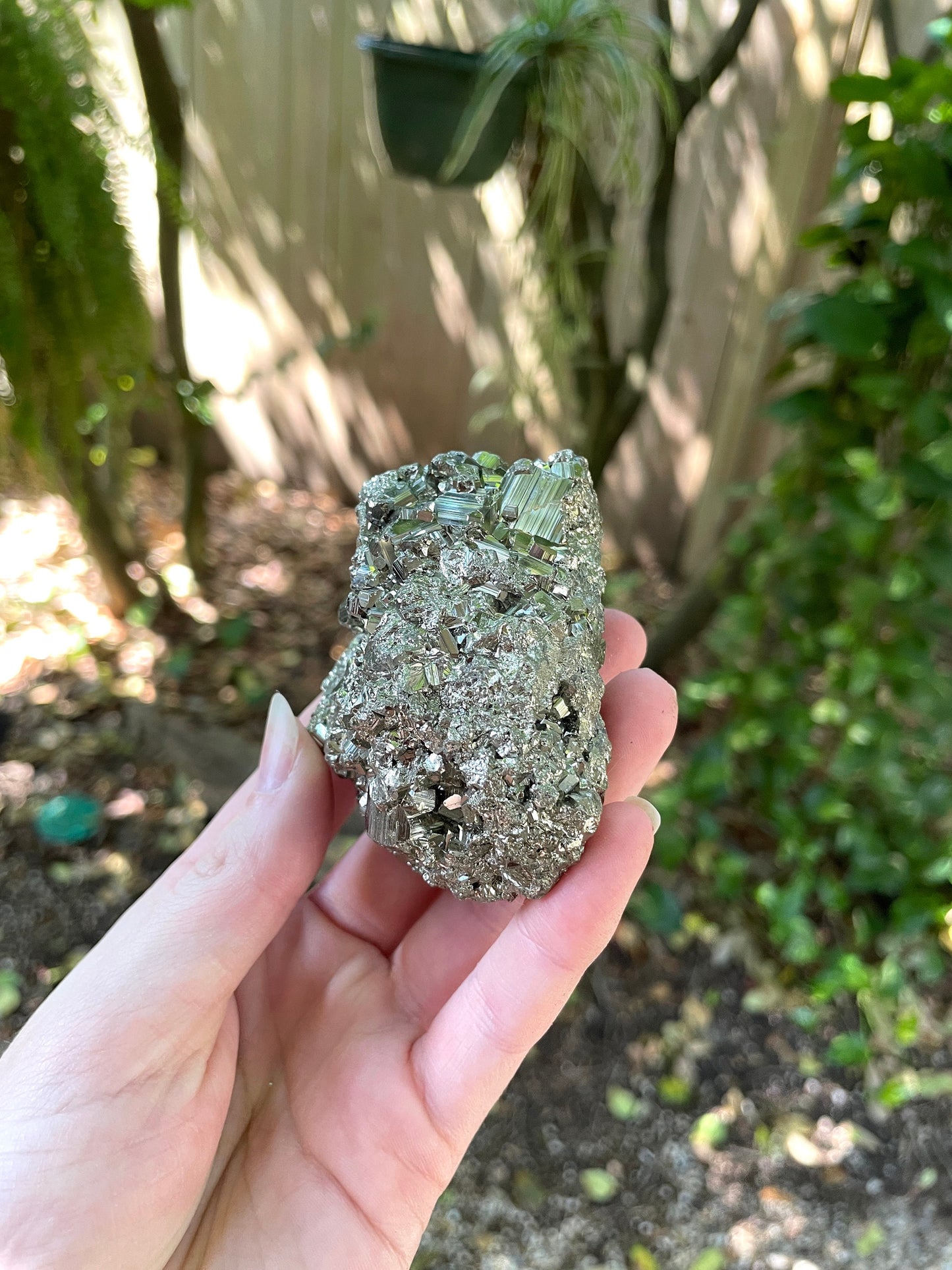 Beautiful Natural Raw Pyrite Crystal Specimen 281.8g, from Peru Mineral Crystal