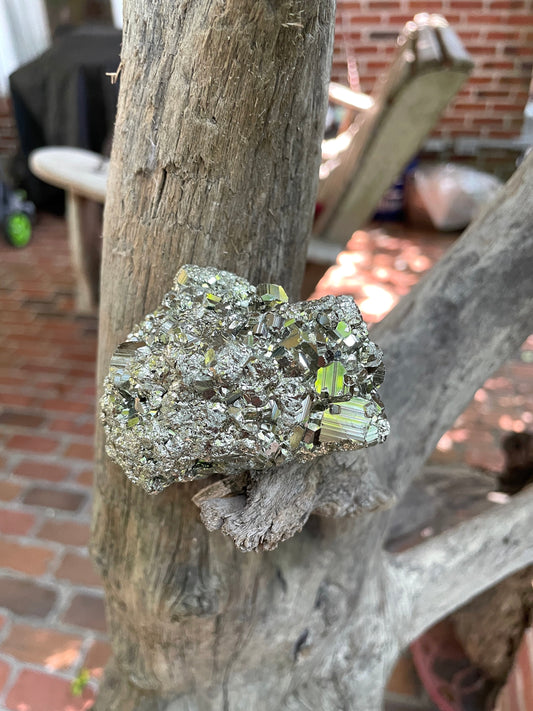 Beautiful Natural Raw Pyrite Crystal Specimen 281.8g, from Peru Mineral Crystal