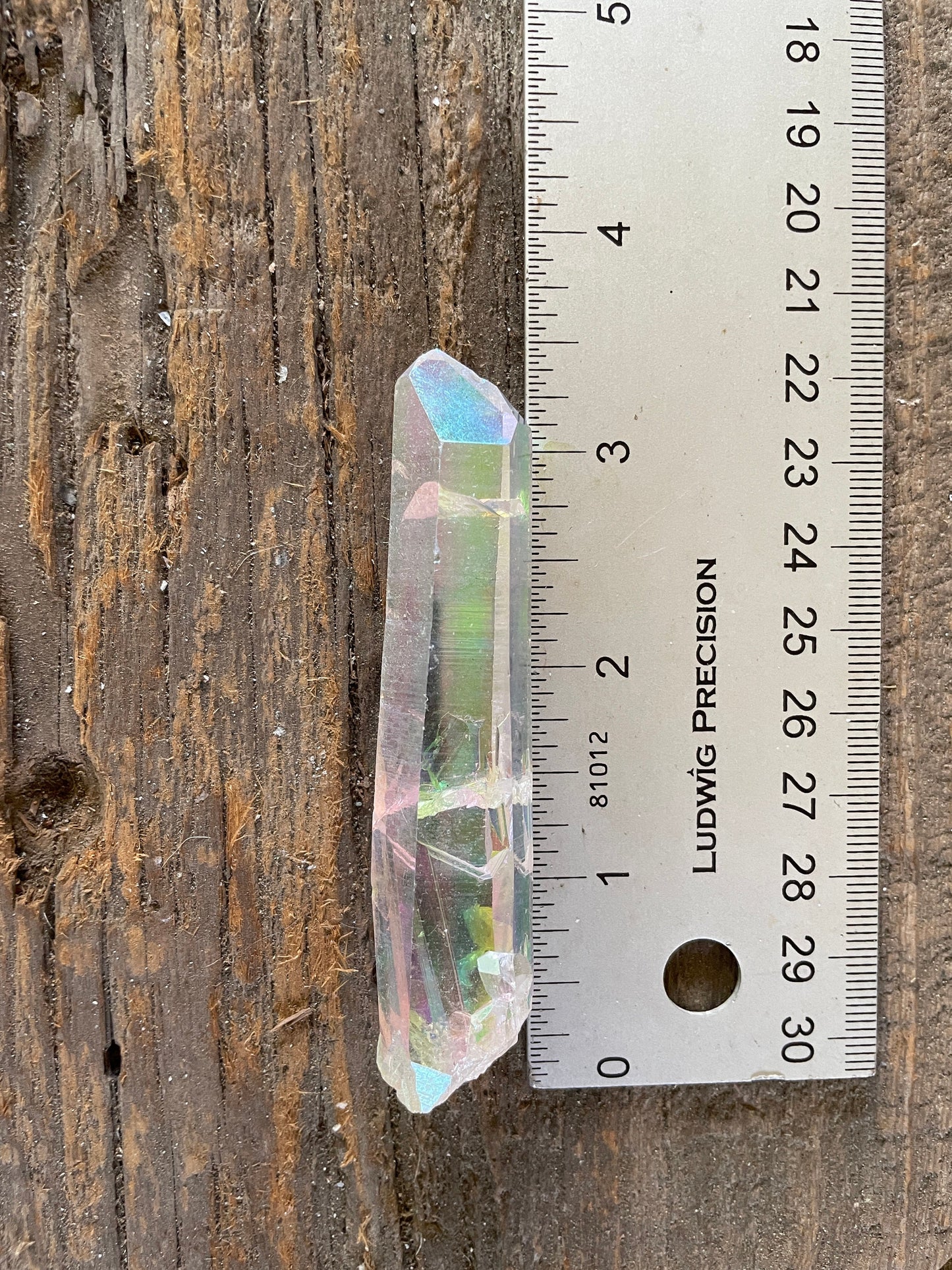 Rainbow Angel Aura Quartz Point33.9g Specimen Mineral Crystal