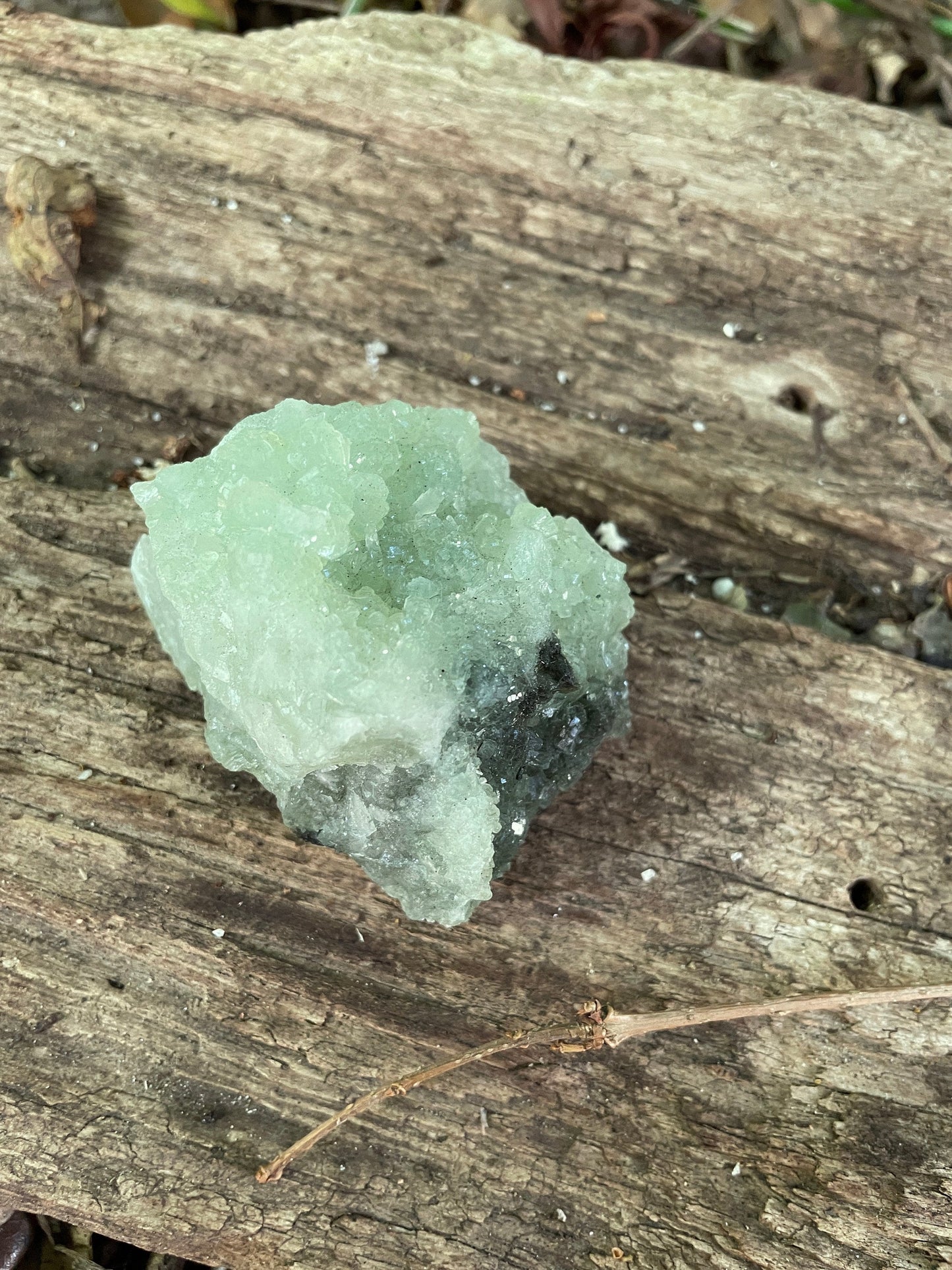 Green Prehnite Specimen 192g From South Africa Minerals Crystals