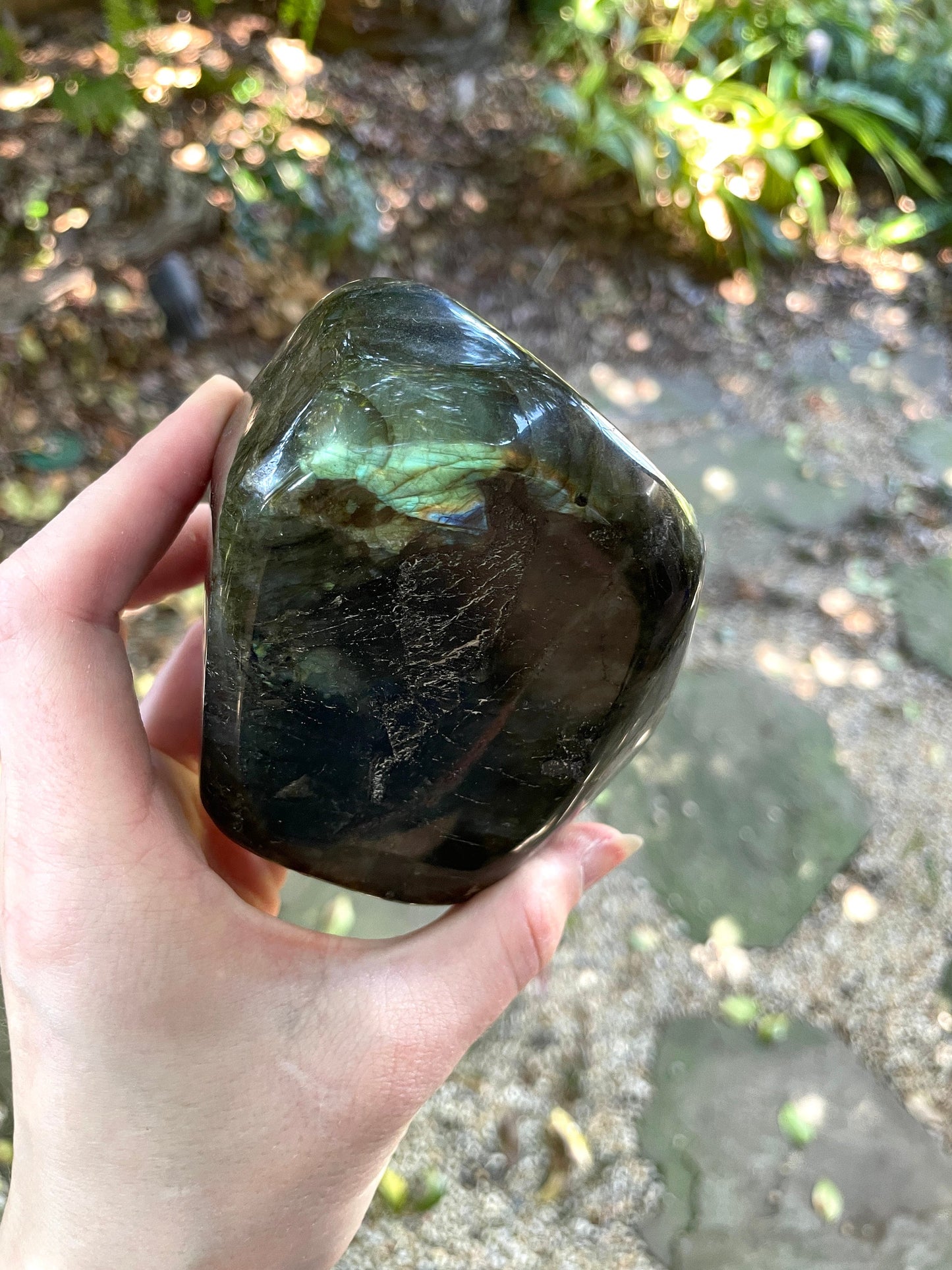 Polished Labradorite Freestanding Display Stone 850g 1lb 14oz Specimen With Great Flash Mineral Crystal