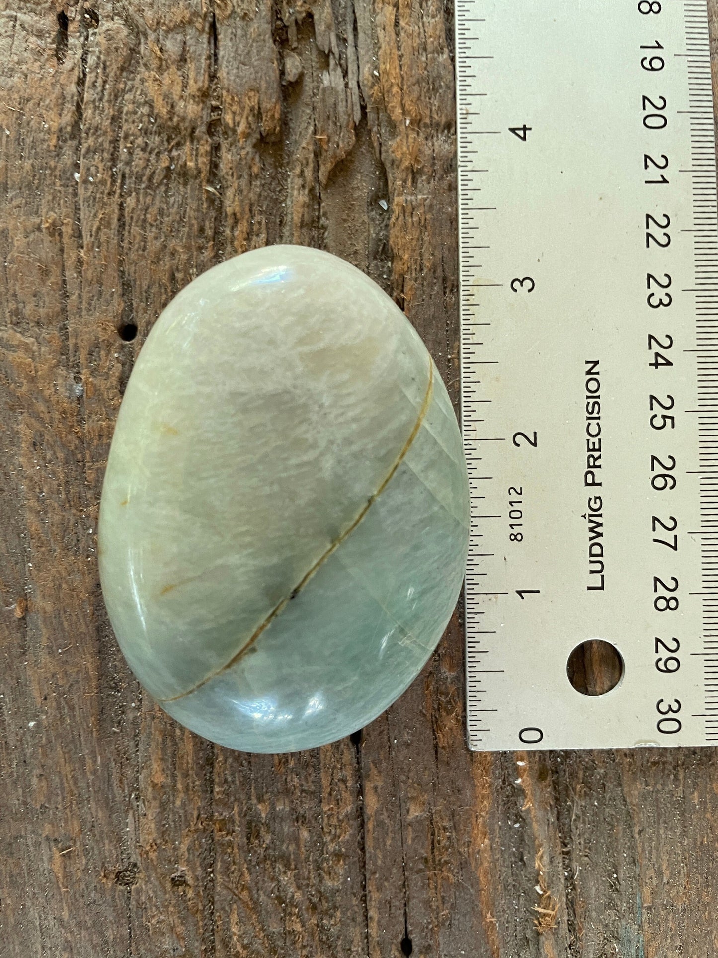 Polished Green Garnierite Palm Stone 180.7g From Madagascar Specimen Mineral Crystal