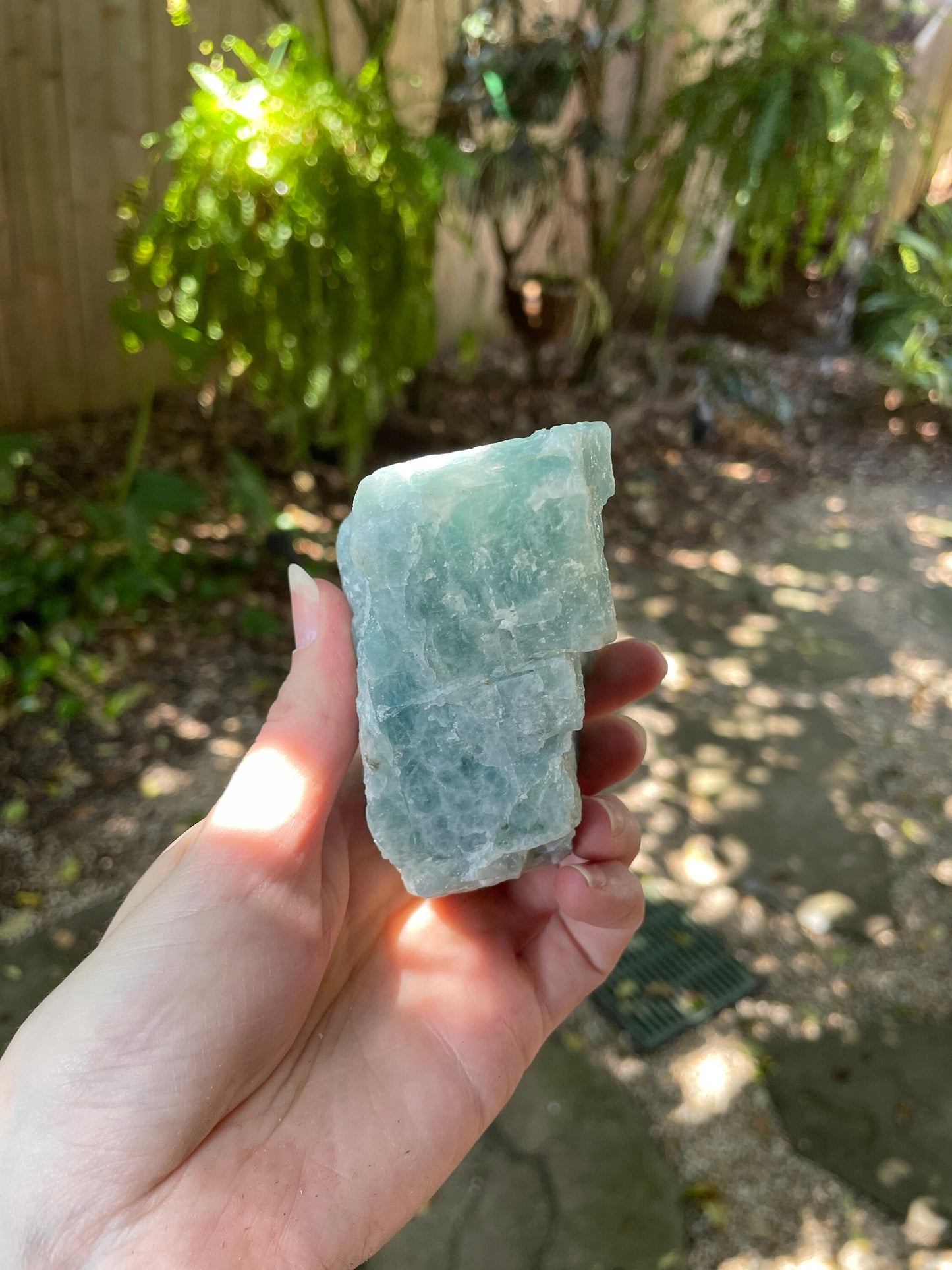 Aquamarine/Beryl Heart Shaped Raw Crystal from Minas Gerais Brazil 446g Specimen Mineral Crystal
