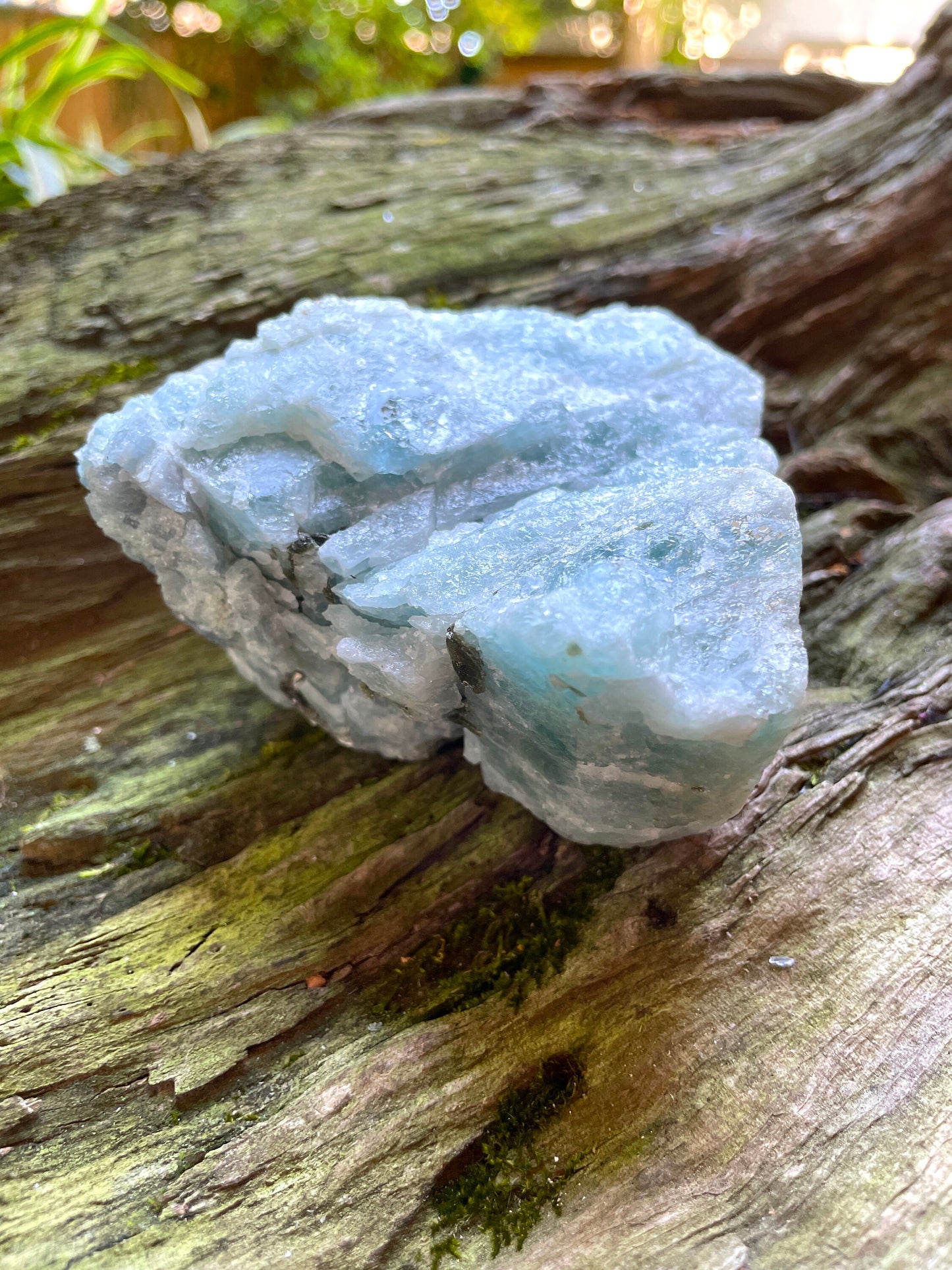 Aquamarine/Beryl Heart Shaped Raw Crystal from Minas Gerais Brazil 446g Specimen Mineral Crystal