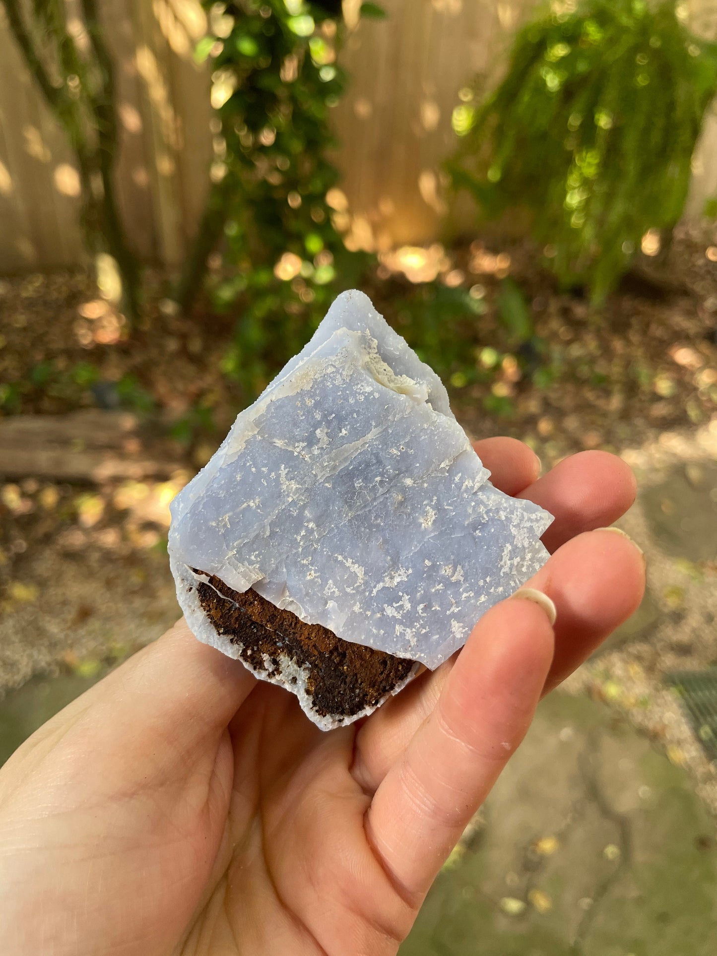 Blue Botryoidal Chalcedony Specimen 78.8g from Moquengua Near Puno, Peru Mineral Crystal
