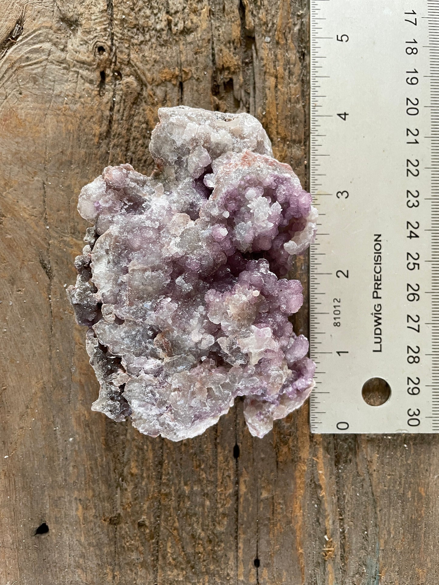 Purple Fluorite With Quartz Epimorphs 213g Second Chance Vein, Tombstone AZ Specimen Mineral Crystal