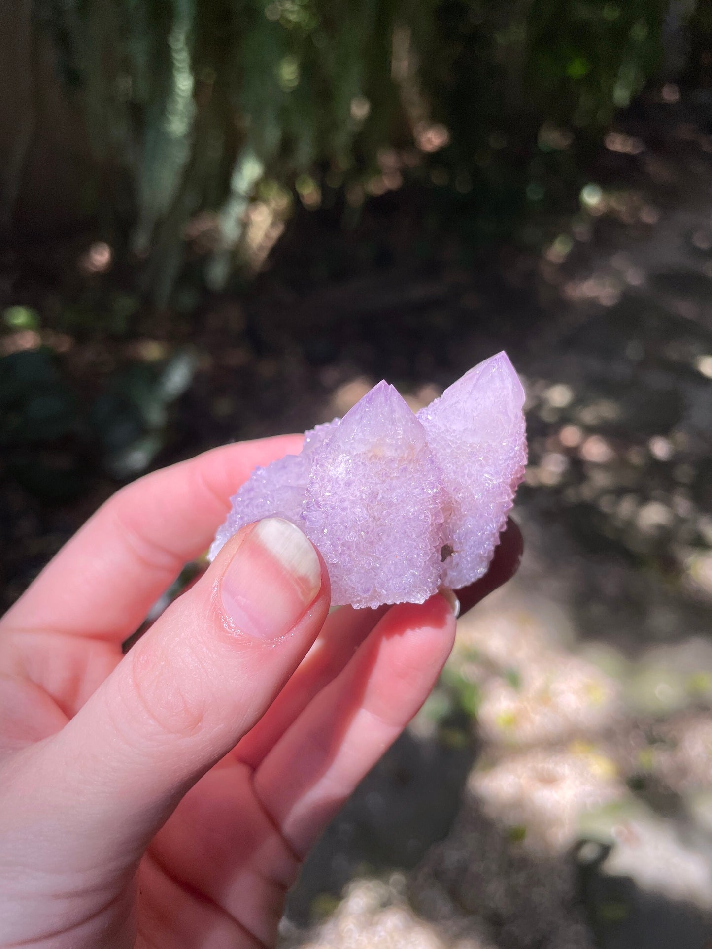 Pale Amethyst Spirit Quartz Cluster 57.6g Specimen From Mpumalanga South Africa