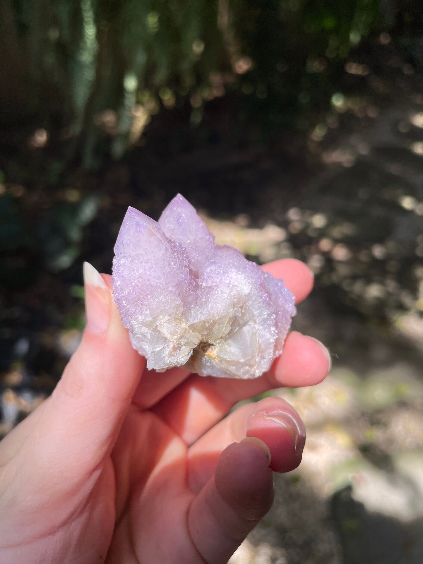 Pale Amethyst Spirit Quartz Cluster 57.6g Specimen From Mpumalanga South Africa