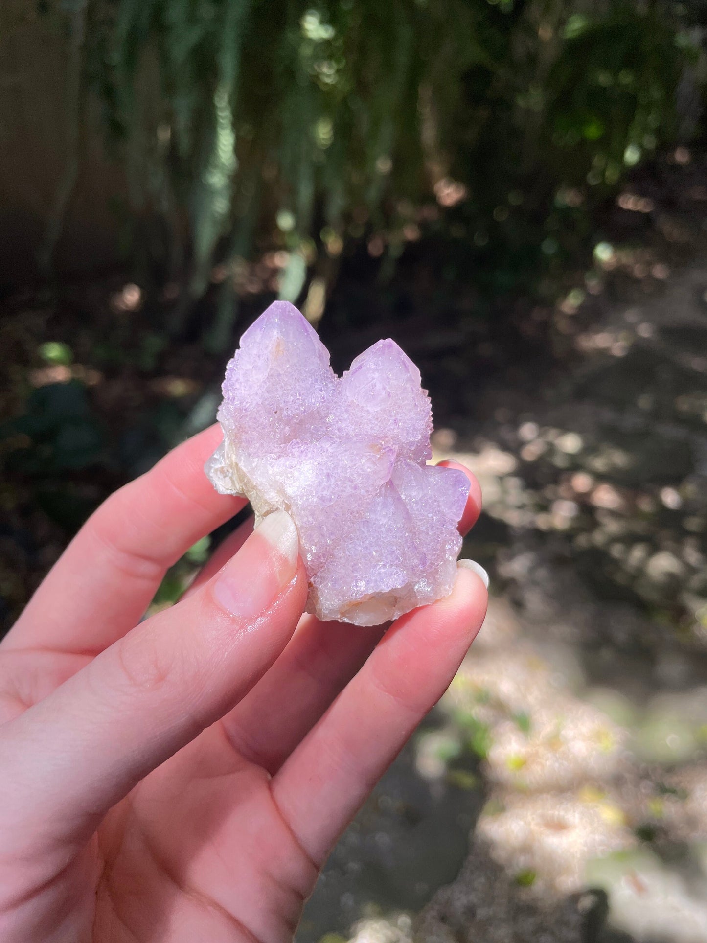 Pale Amethyst Spirit Quartz Cluster 57.6g Specimen From Mpumalanga South Africa