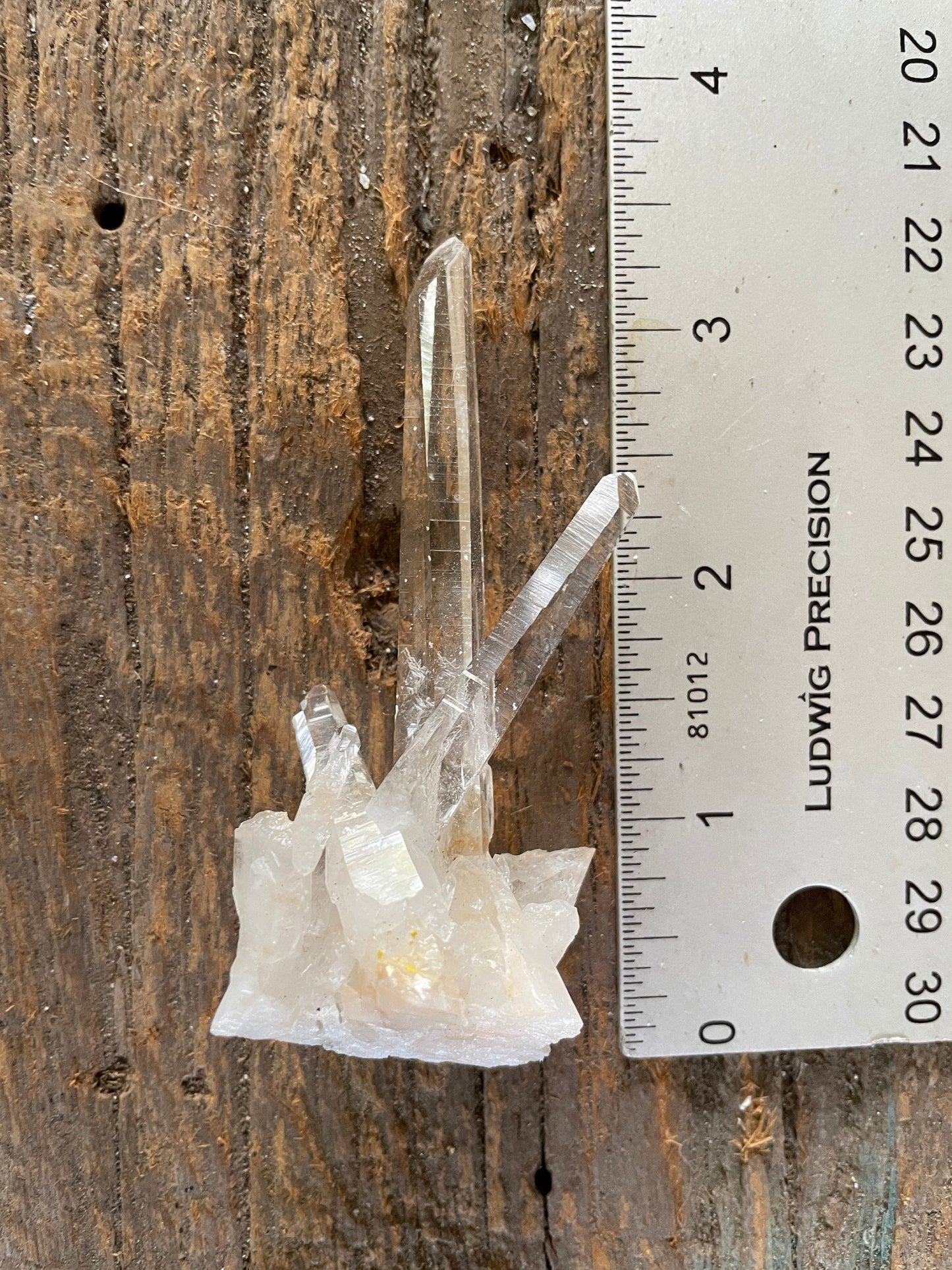 Columbian Lemurian Optical Quartz Cluster Specimen 27.1g Mineral Crystal