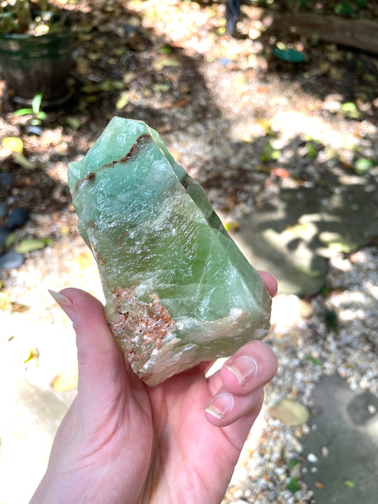Beautiful Blue/Green Calcite Specimen from Mexico, 468g Mineral Crystal