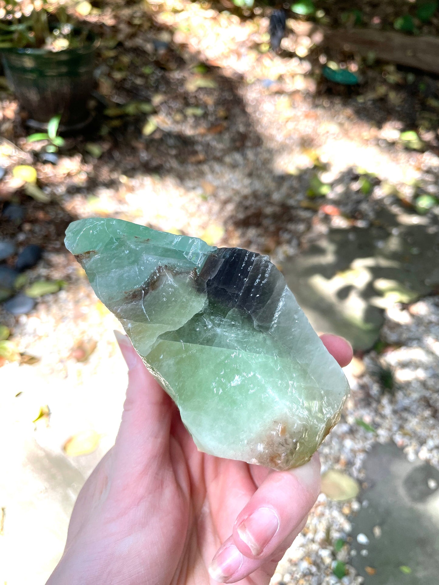 Beautiful Blue/Green Calcite Specimen from Mexico, 468g Mineral Crystal