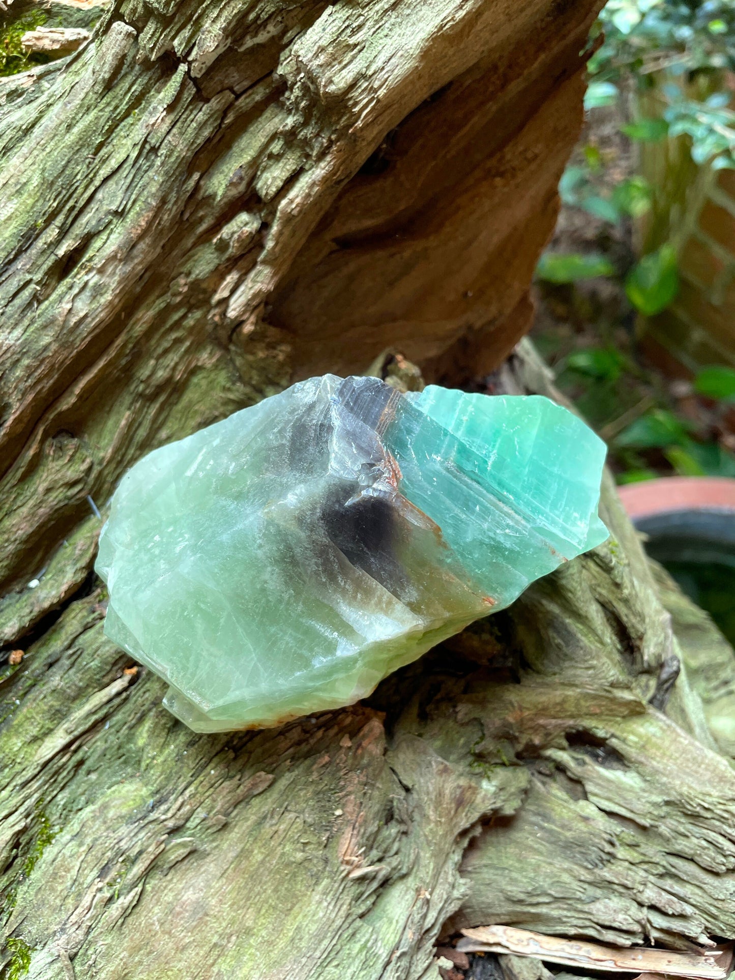 Beautiful Blue/Green Calcite Specimen from Mexico, 468g Mineral Crystal