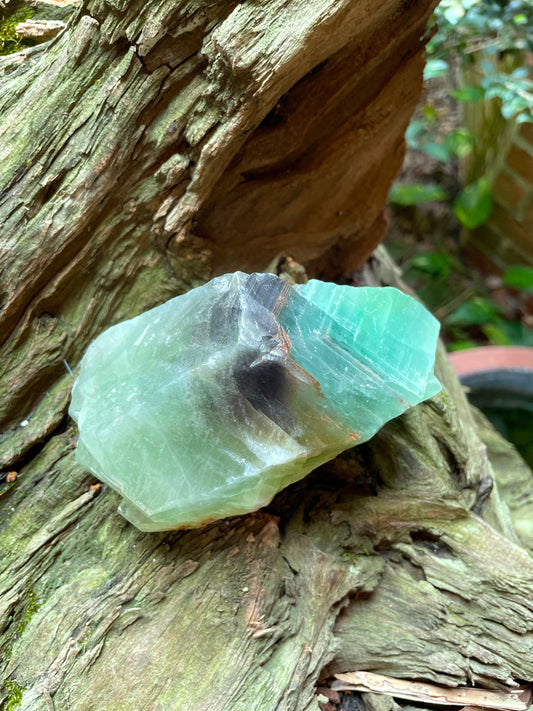 Beautiful Blue/Green Calcite Specimen from Mexico, 468g Mineral Crystal