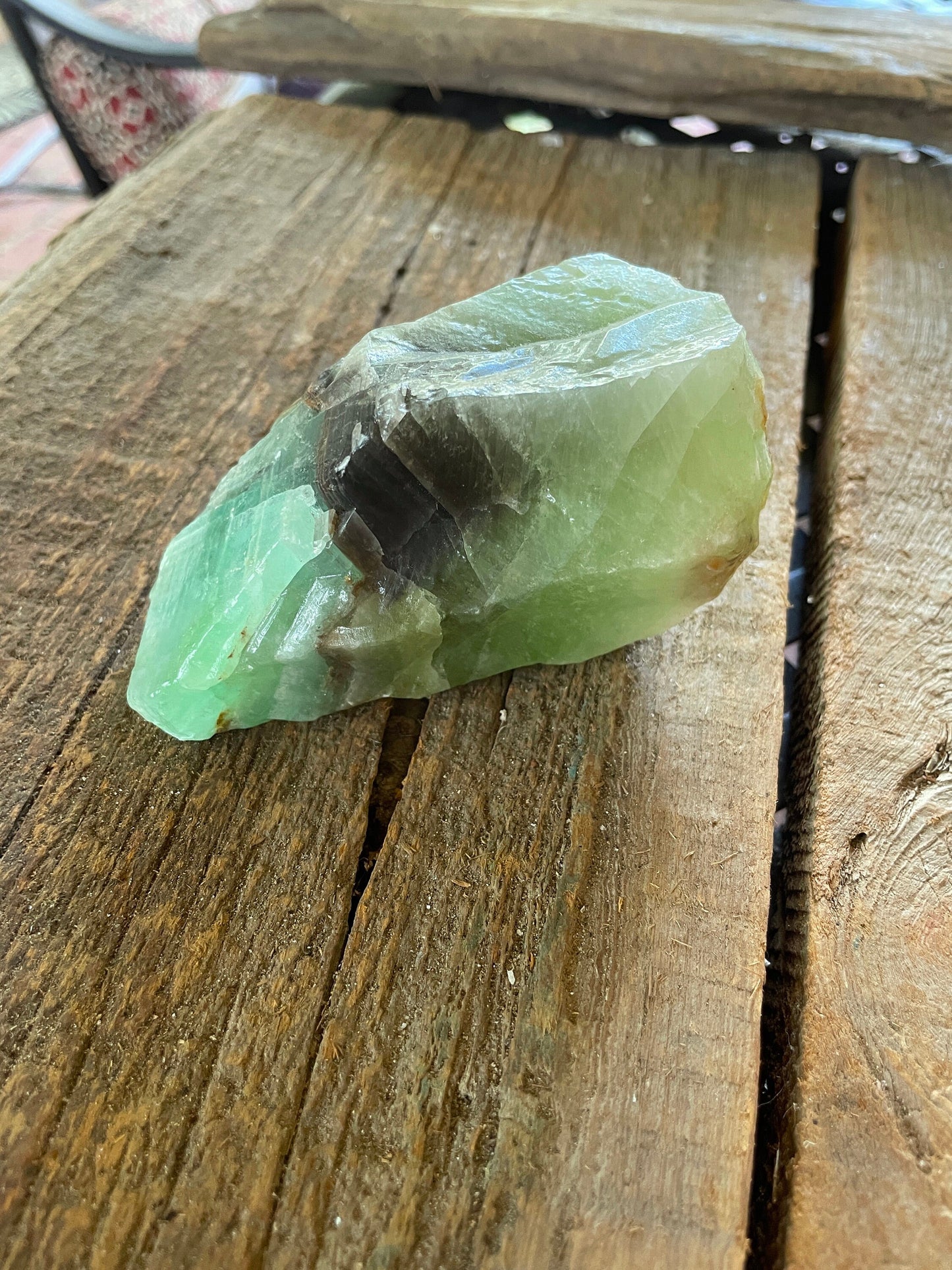 Beautiful Blue/Green Calcite Specimen from Mexico, 468g Mineral Crystal