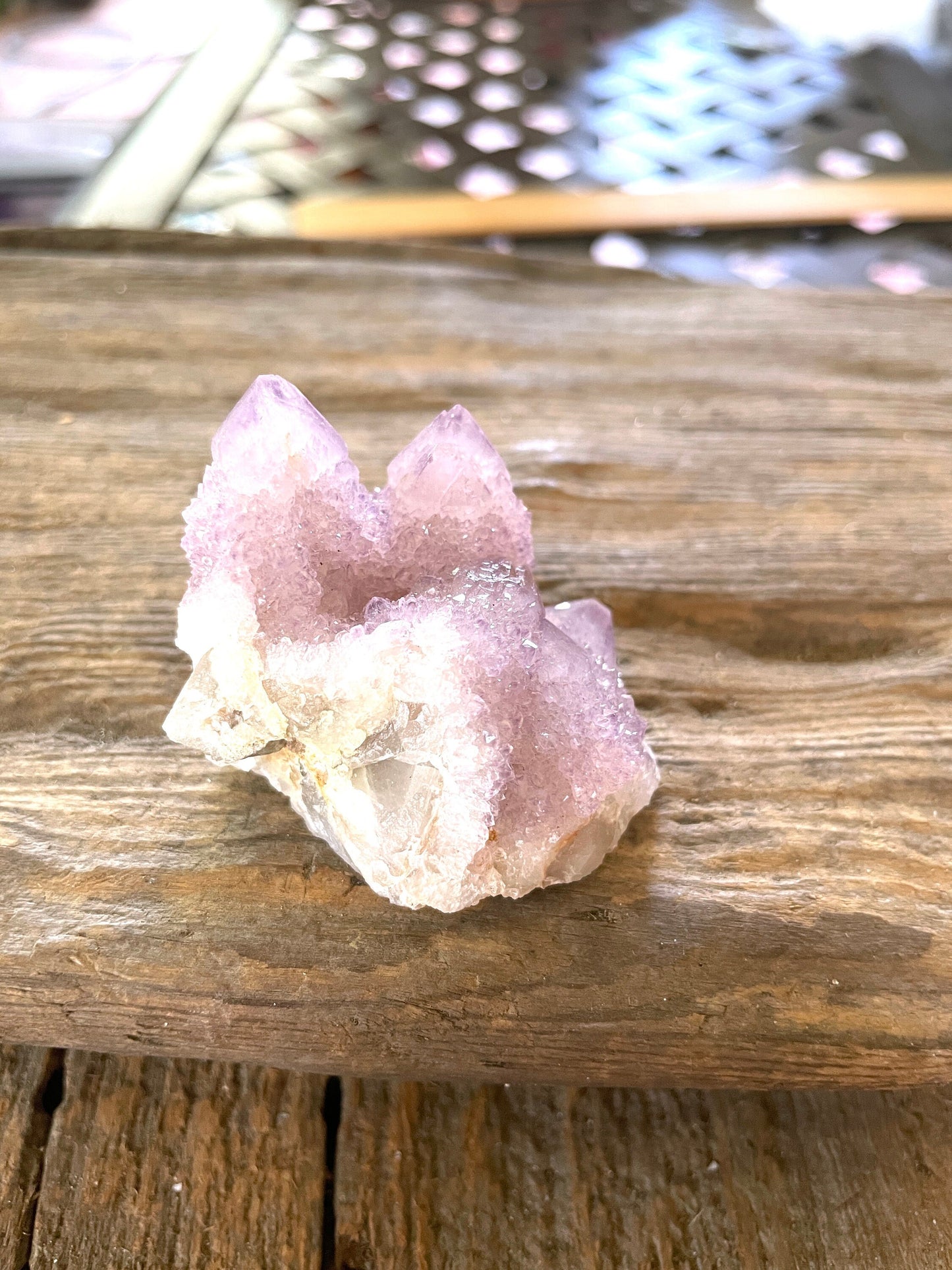 Pale Amethyst Spirit Quartz Cluster 57.6g Specimen From Mpumalanga South Africa