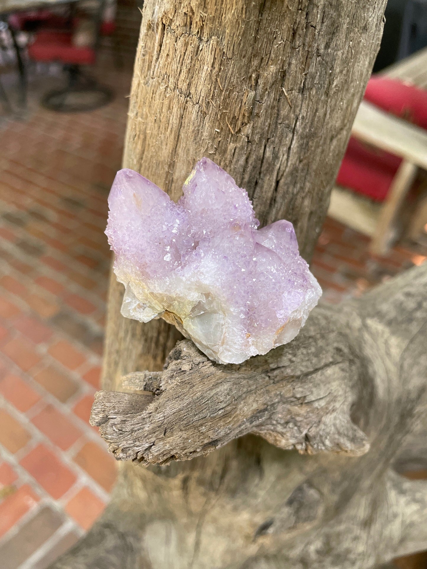 Pale Amethyst Spirit Quartz Cluster 57.6g Specimen From Mpumalanga South Africa