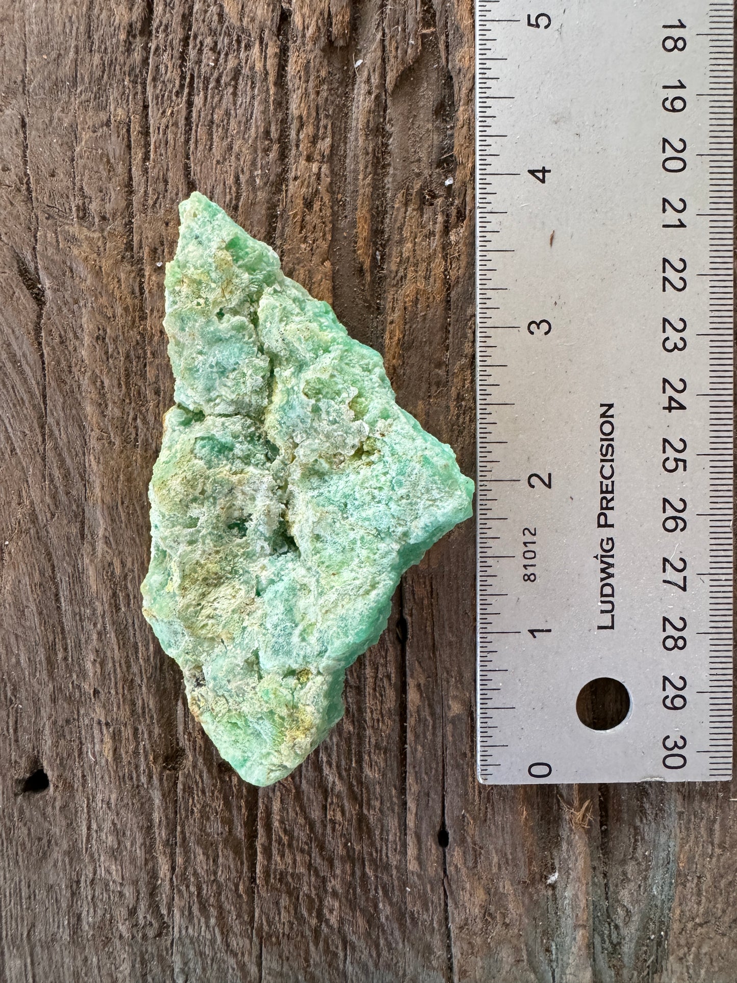 Rough/Raw Blue Green Chrysophrase from Brazil New Find 67.4g Mineral Crystal Specimen.