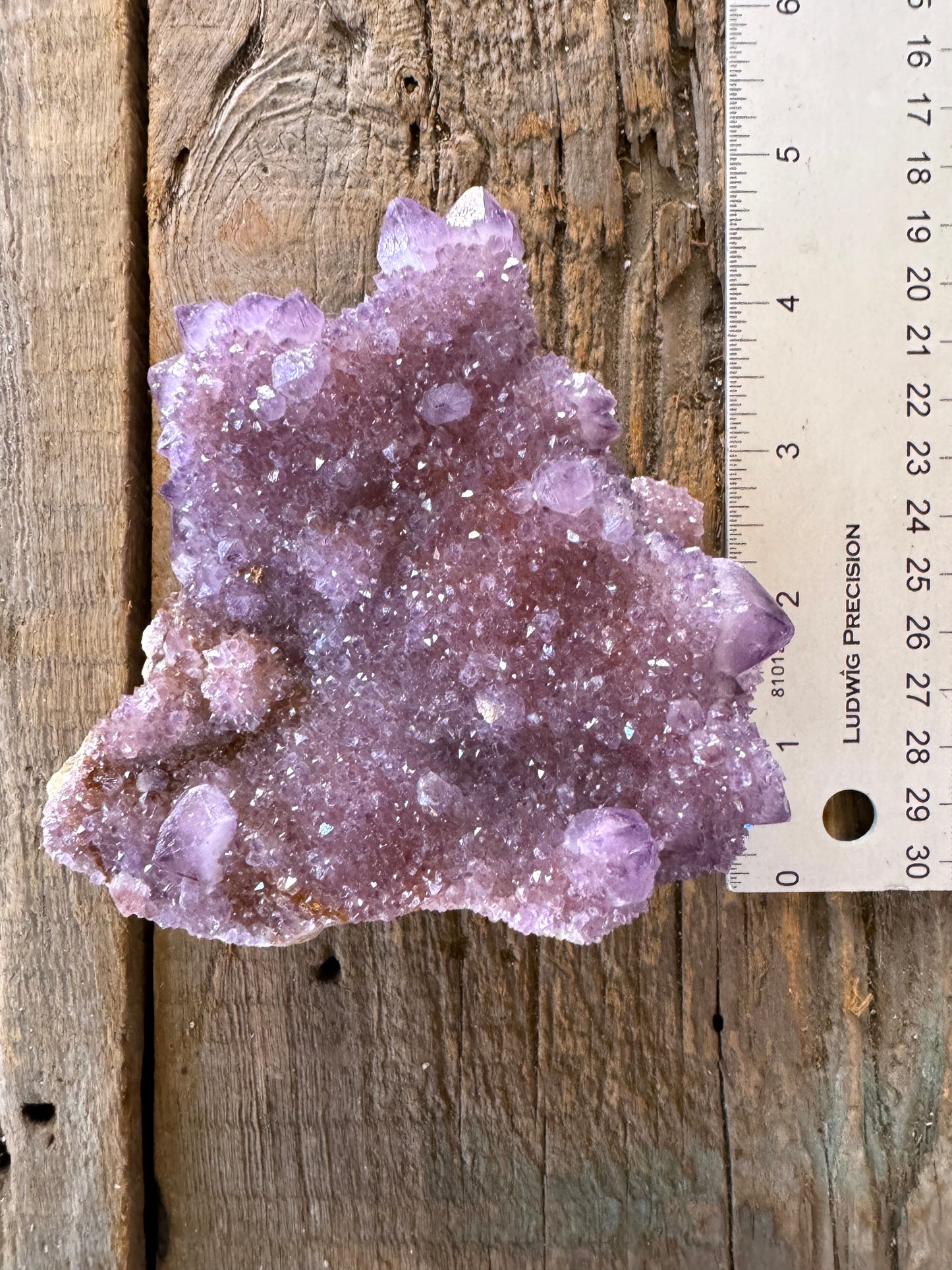 Amethyst w/Hematite and Iron Spirit Quartz Cluster 464g Specimen From Mpumalanga South Africa