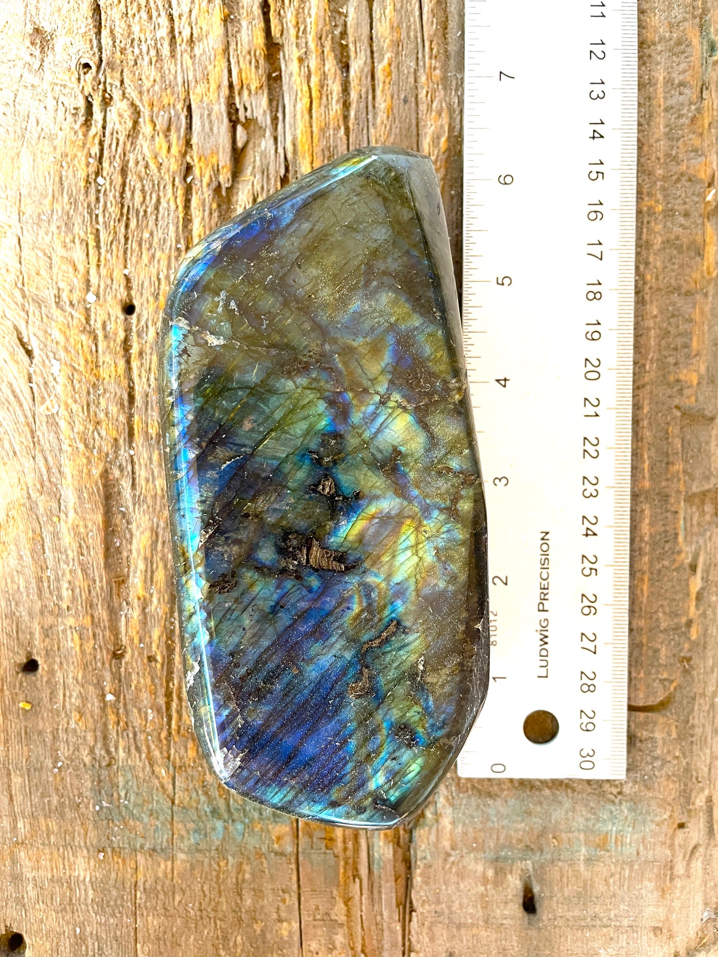 Polished Rainbow Labradorite Free Form 780g From Madagascar