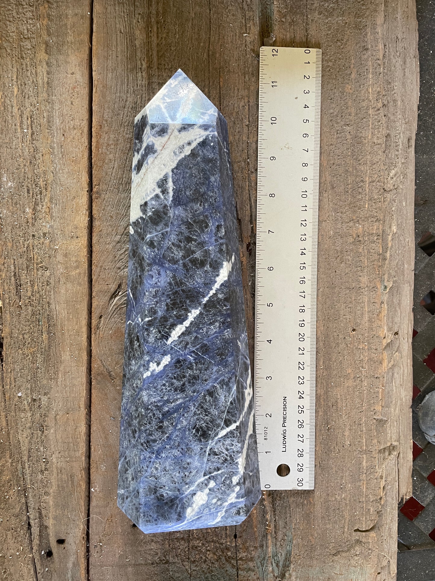 XL Blue Sodalite Polished Crystal Point Specimen 1.83kg 4lbs 0.7oz From Brazil  Mineral Crystals