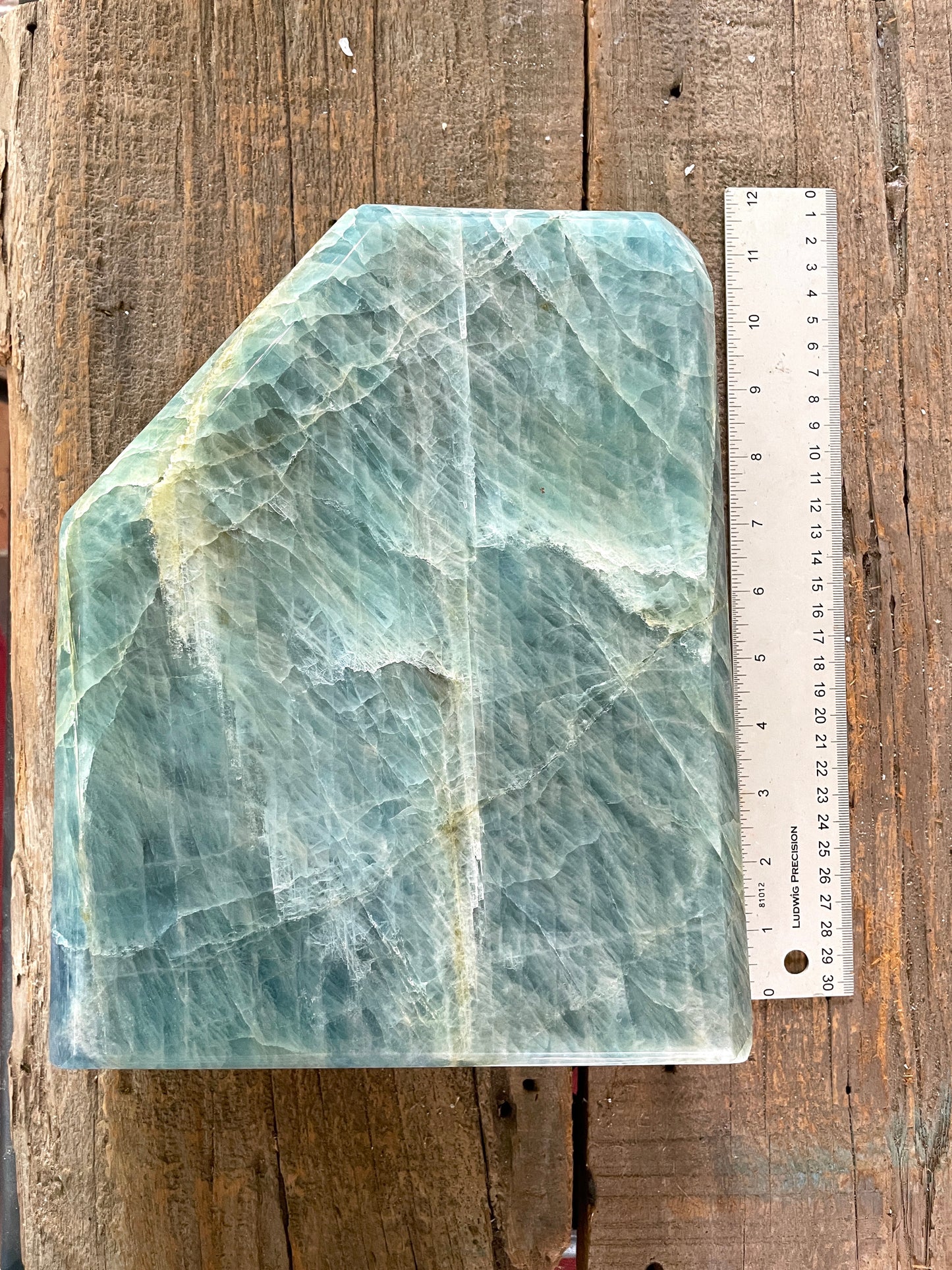 Beautiful XL Polished Aquamarine/Beryl Crystal from Minas Gerais Brazil 9.13kg 20lbs 1.9oz Specimen Mineral Crystal