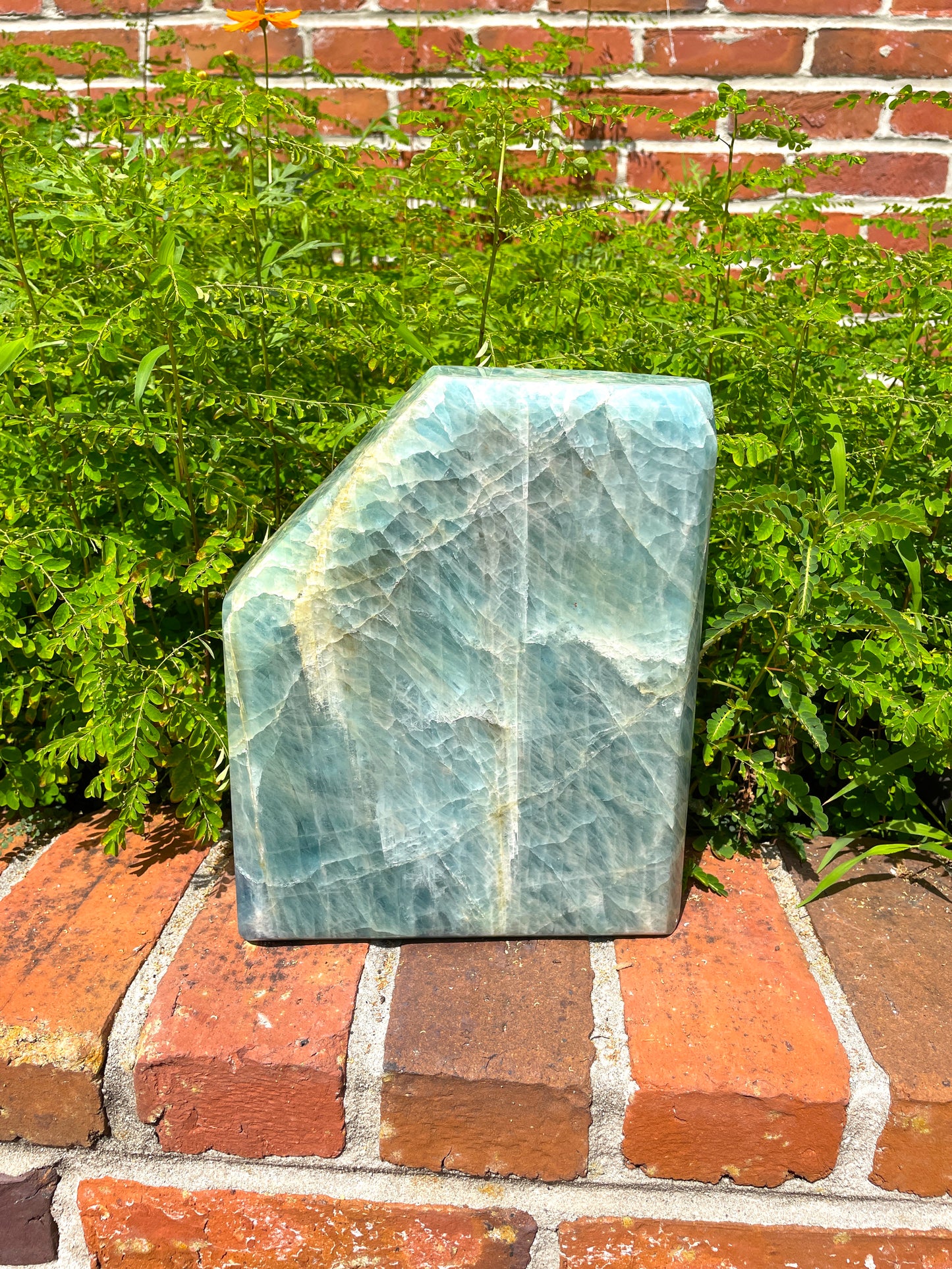 Beautiful XL Polished Aquamarine/Beryl Crystal from Minas Gerais Brazil 9.13kg 20lbs 1.9oz Specimen Mineral Crystal