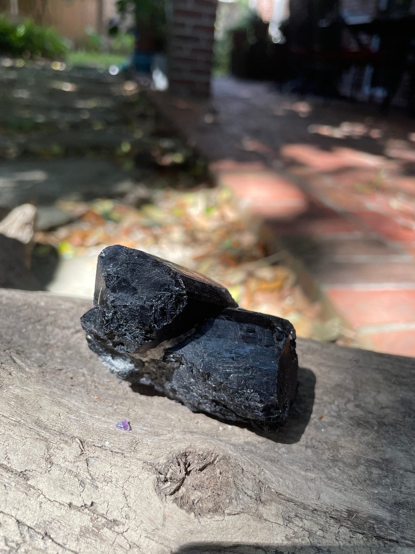 Black Tourmaline with Feldspar and Quartz From Brazil 186g Specimen Mineral Crystal