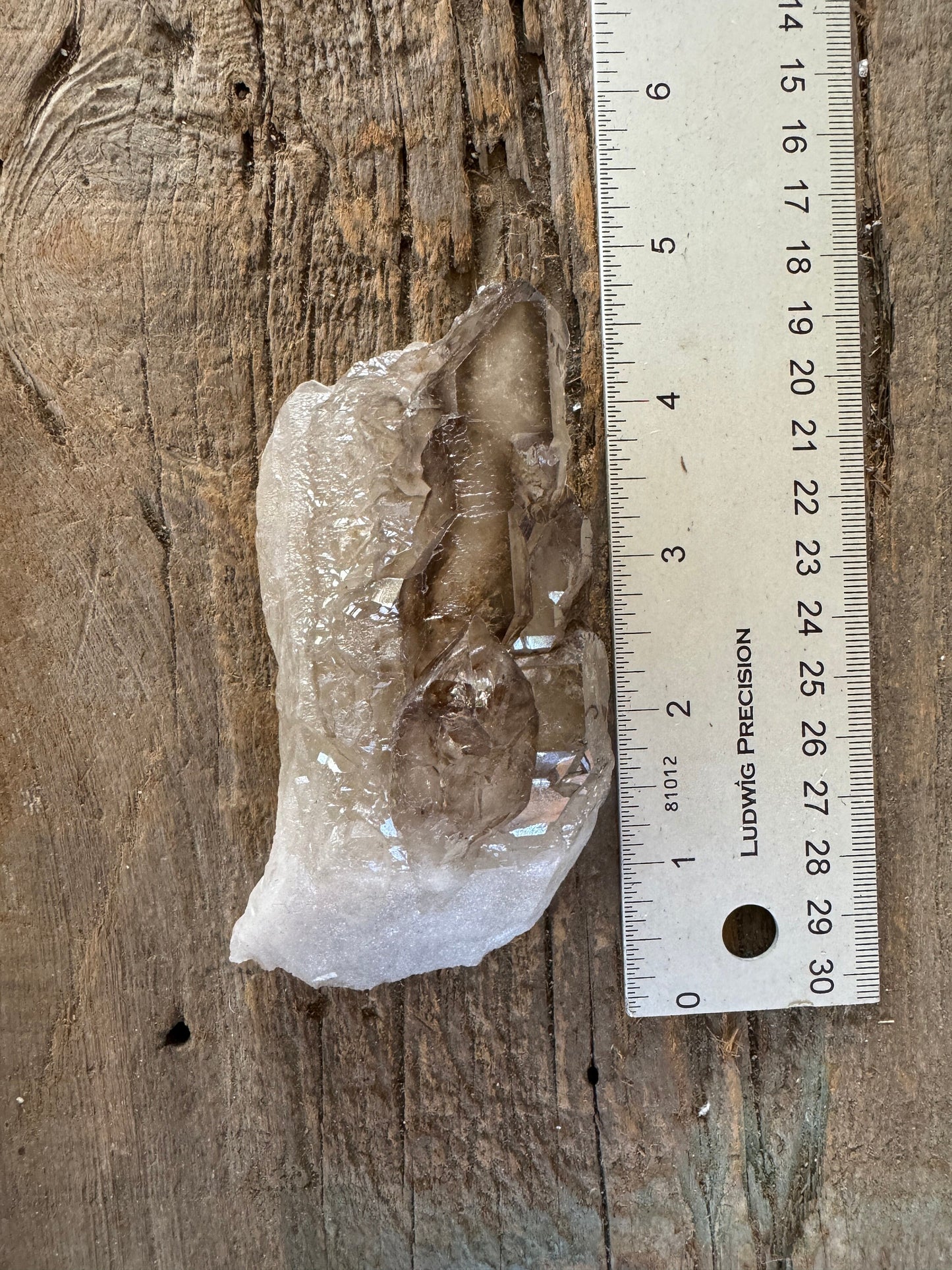 Smokey Elesital Quartz Specimen from Minas Gerais Brazil, 238g Mineral Crystal